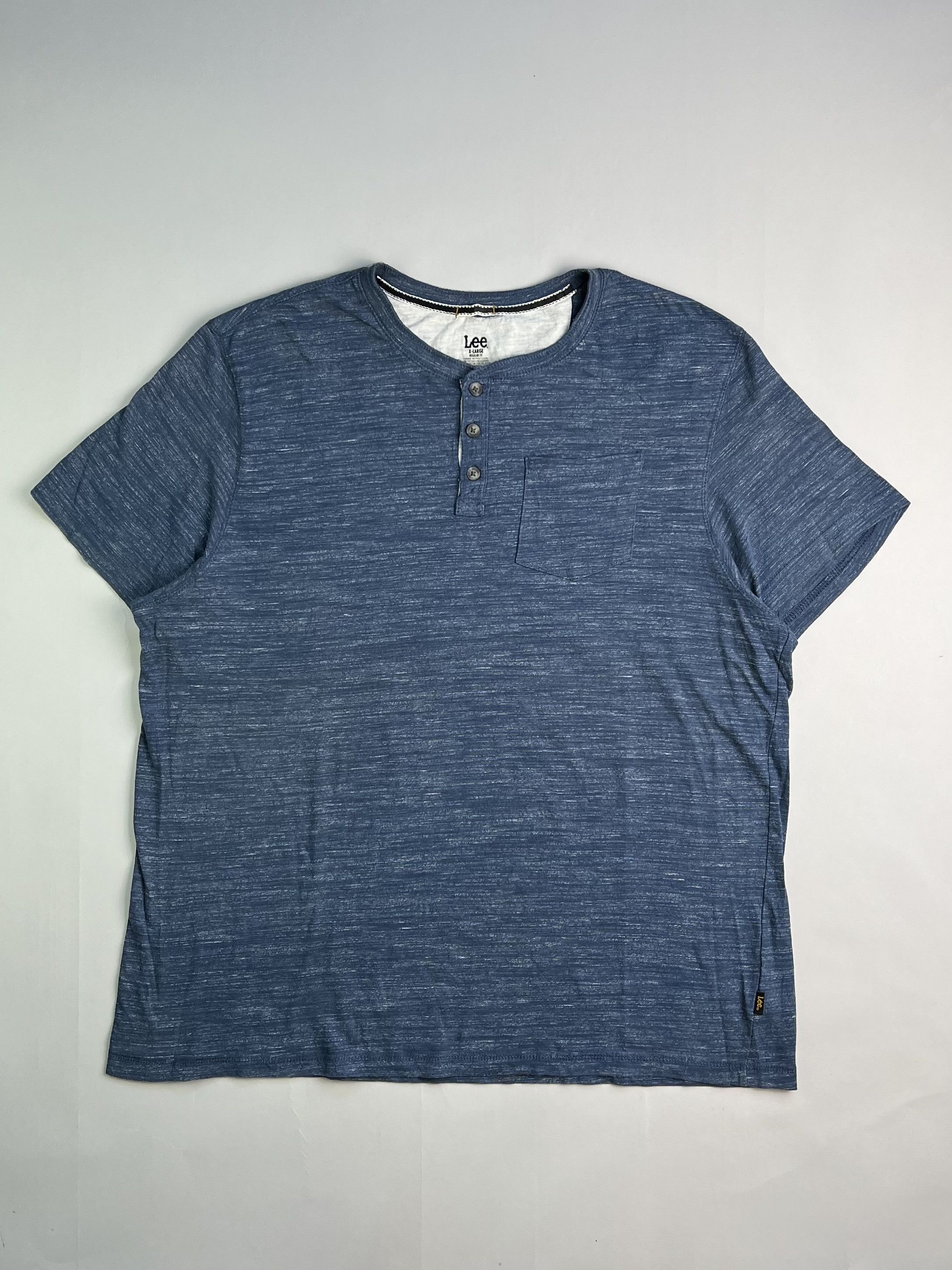 Lee Lee Henley T-Shirt Blue XL Size US XL / EU 56 / 4 - 1 Thumbnail