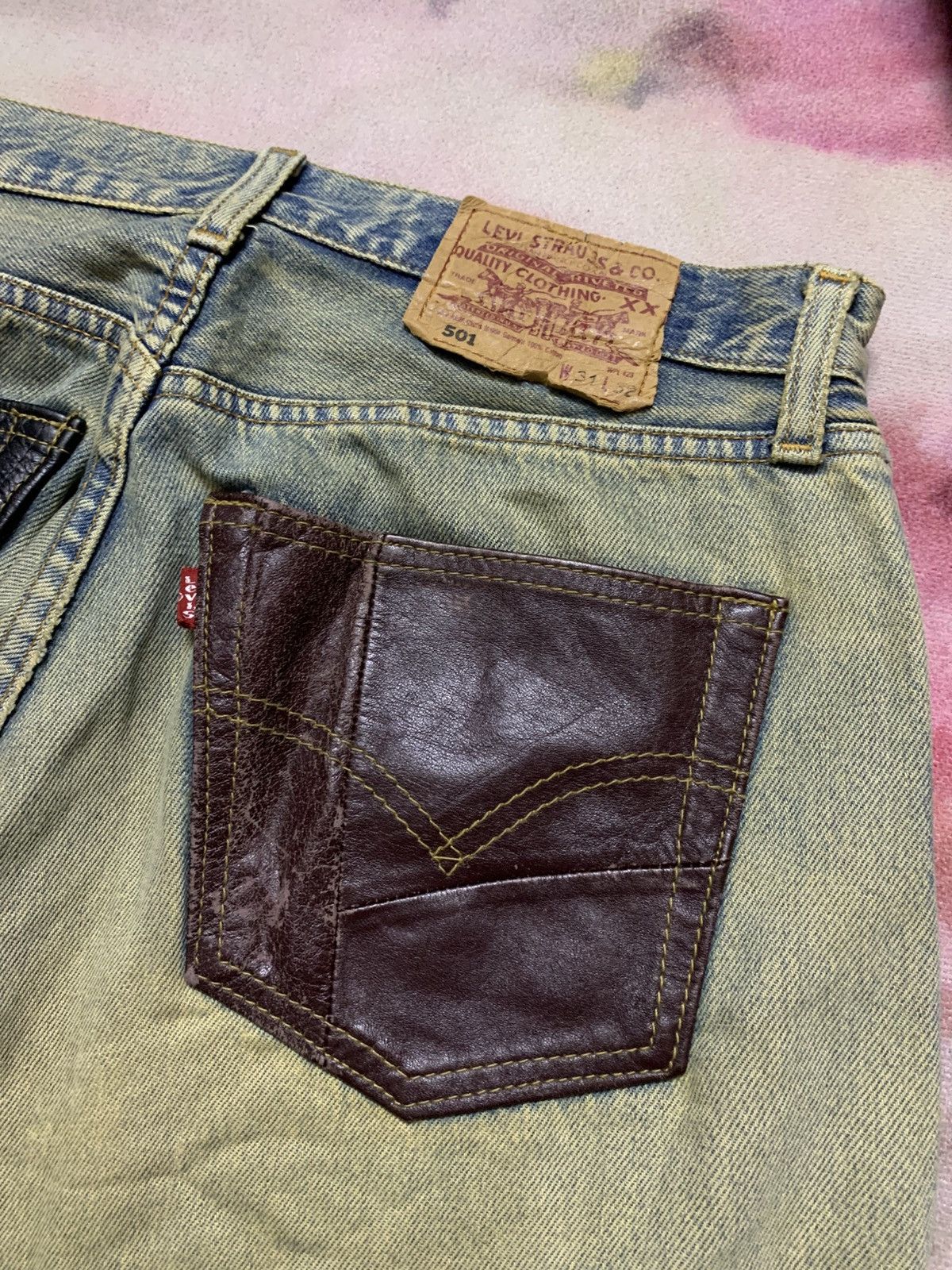 Levi's Vintage Clothing Vintage Levi’s 501 XX Mud Washed Distress Denim Grunge Size US 30 / EU 46 - 11 Thumbnail