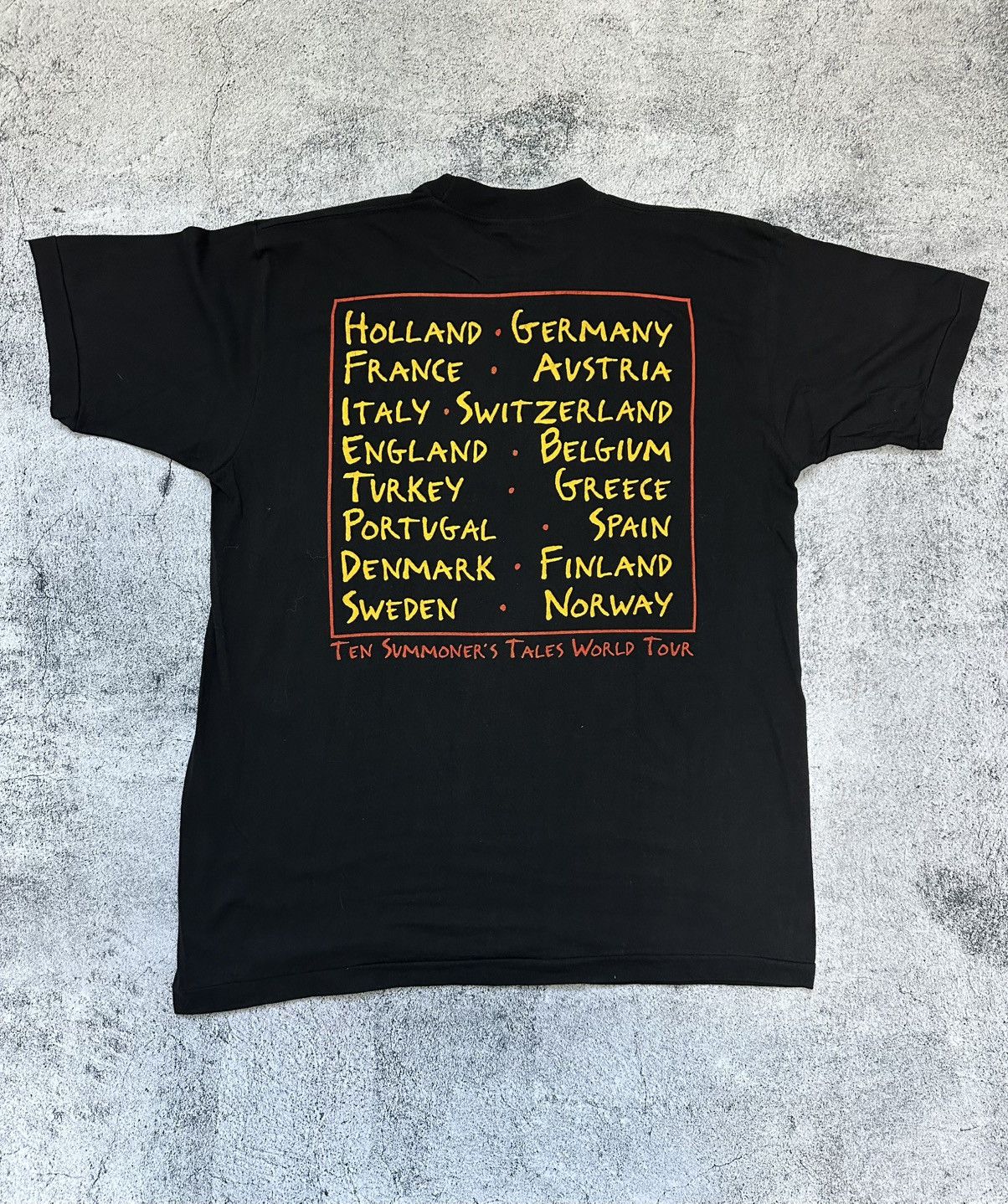 Band Tees Vintage Sting 1993 T-shirt Ten Summoner’s Tales World Tour Size US L / EU 52-54 / 3 - 2 Thumbnail