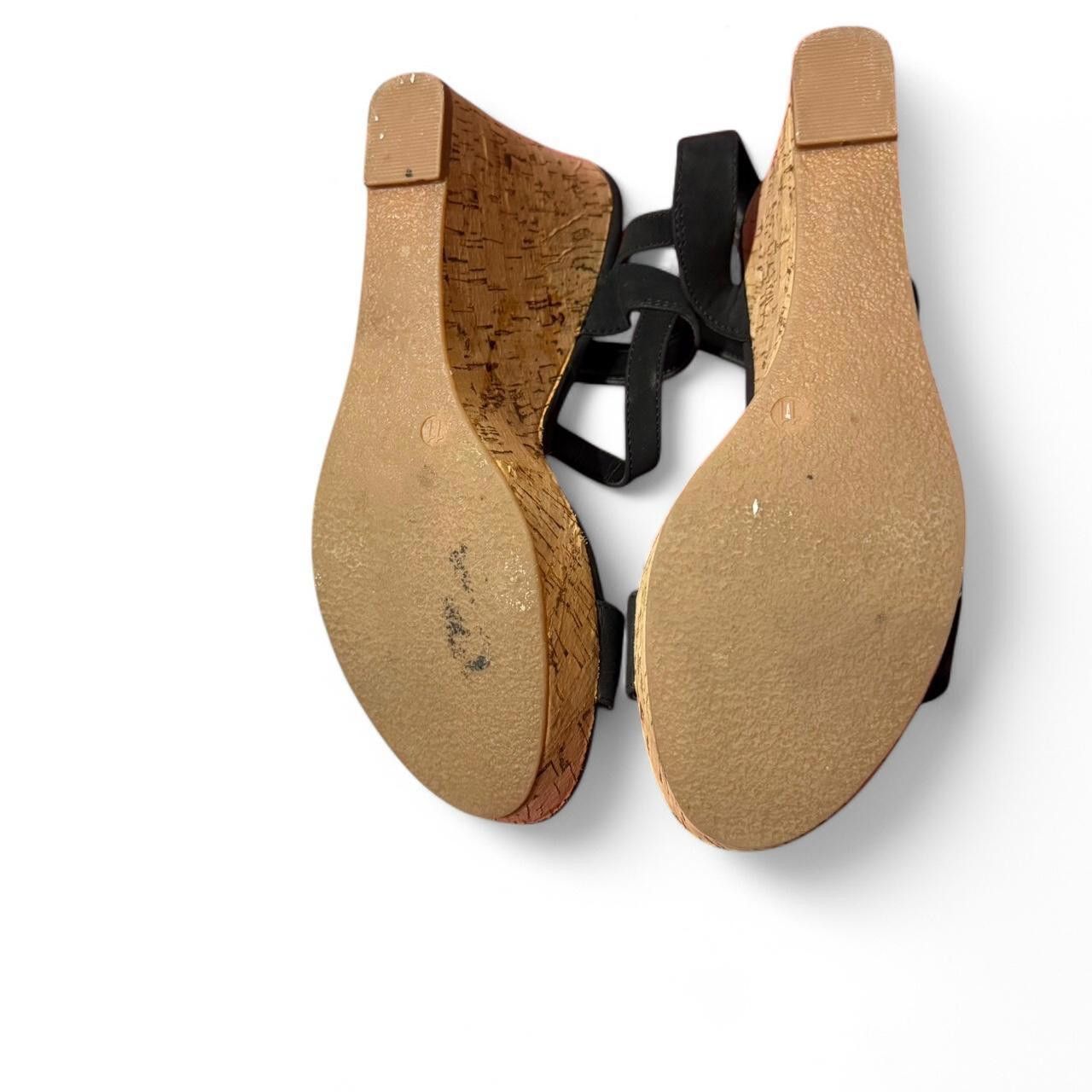 Michael Kors Michael Michael Kors Women's Black Wedge Sandals Size US 11 / IT 41 - 4 Thumbnail