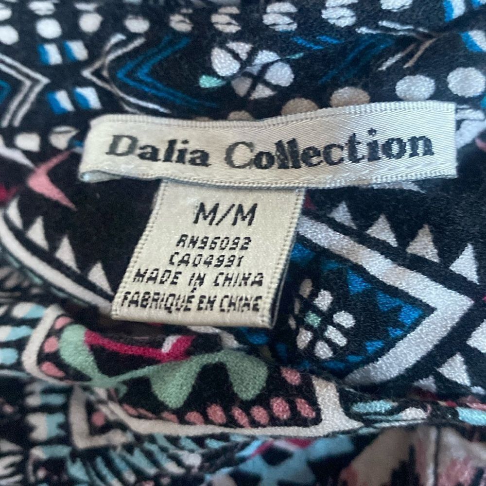 Other Dalia Collection Sleeveless Boho Geometric Print Blouse – Si Size M / US 6-8 / IT 42-44 - 3 Thumbnail