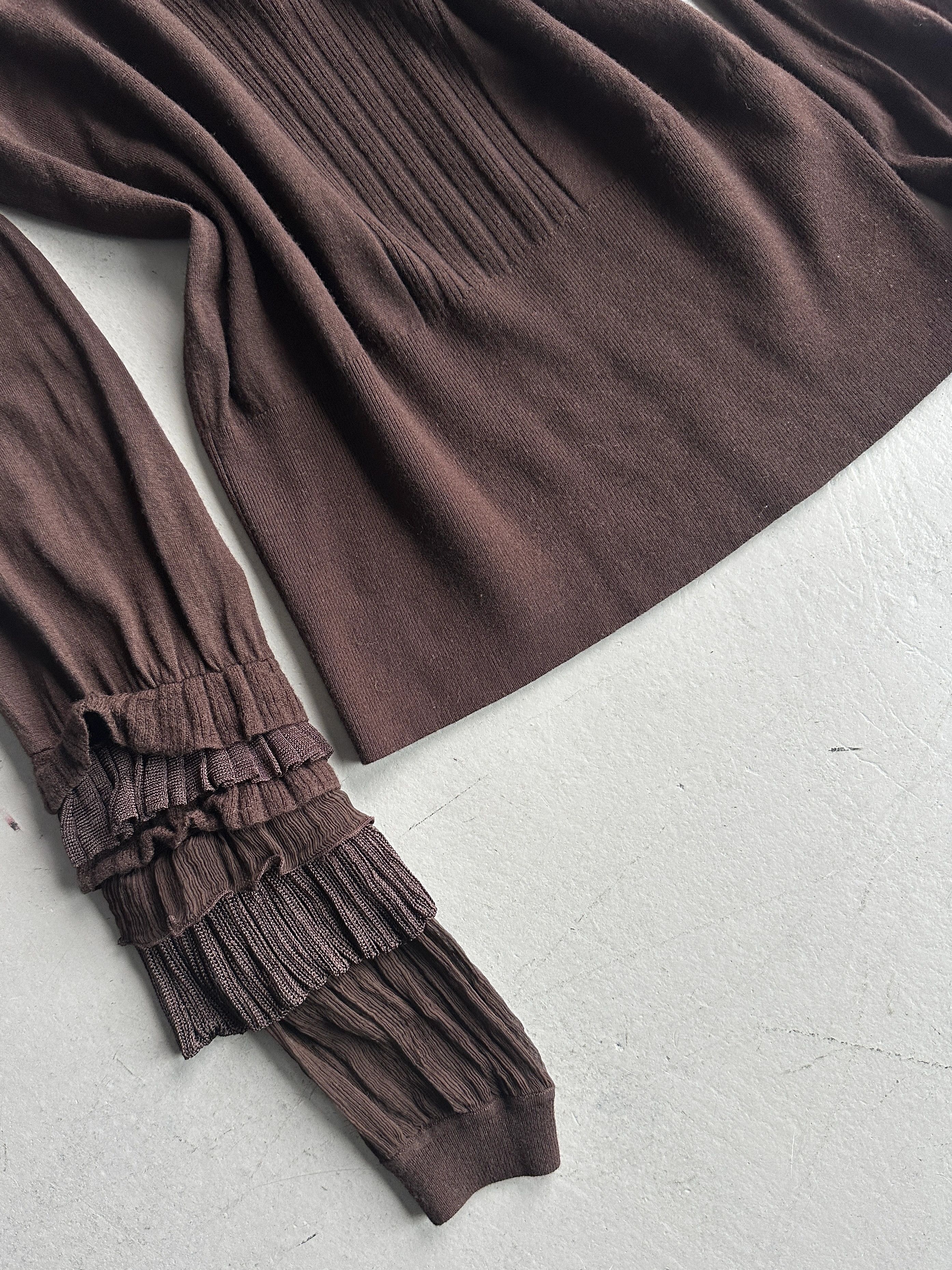 Roberto Cavalli ROBERTO CAVALLI early 2000s V NECK SOFT KNIT Size L / US 10 / IT 46 - 3 Thumbnail