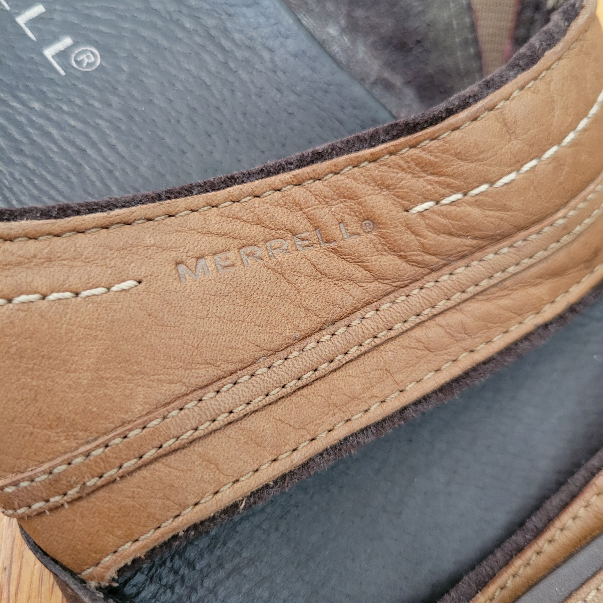 Merrell Merrell Piccolo Brown Leather Slide Sandals 8 Summer Cruise Size US 8 / IT 38 - 7 Thumbnail