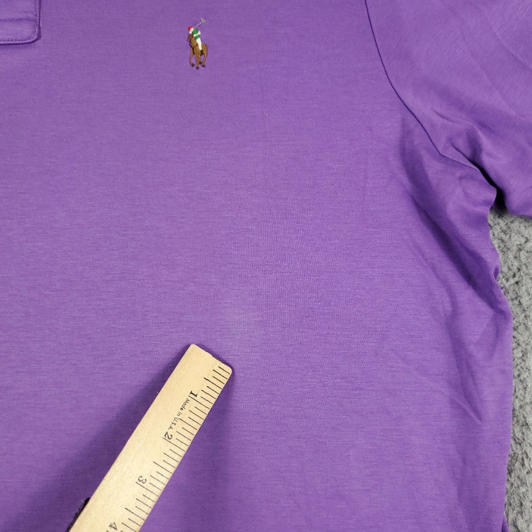 Ralph Lauren Ralph Lauren Polo Shirt Mens XL Purple Pony Short Sleeve Casual Button Collar Shirt Mens XL Purple Polo Ralph Lauren Size US XL / EU 56 / 4 - 4 Thumbnail