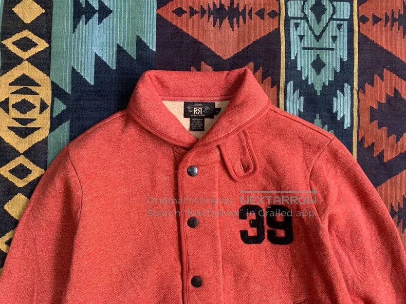 RRL Ralph Lauren RRL Ralph Lauren Old-school fleece floral collar jacket Size US M / EU 48-50 / 2 - 3 Thumbnail
