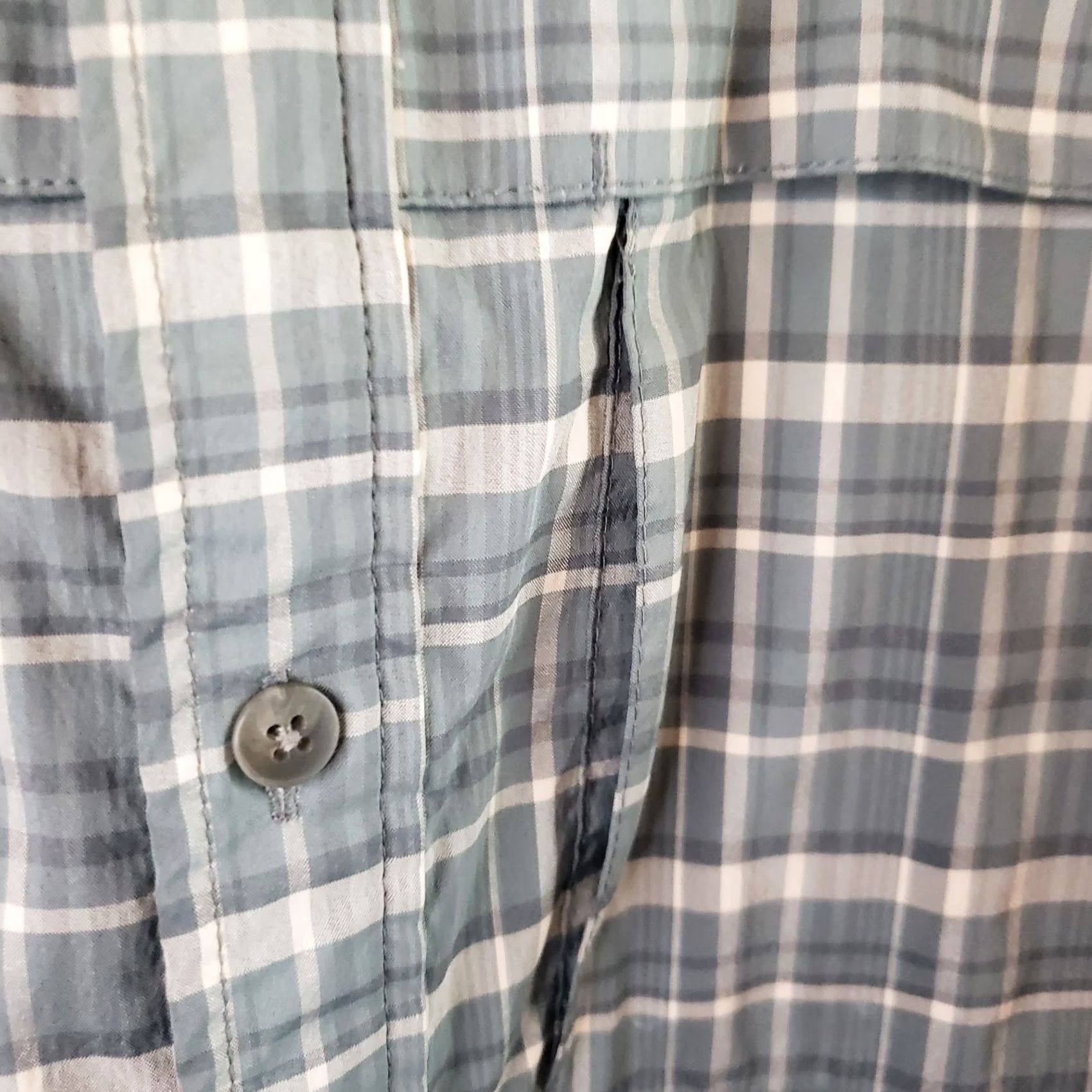 Vintage REI Co-op Shirt Mens XL Button-Up Plaid Blue Green Long Sleeve Vented Moisture Wicking Pocket Size US XL / EU 56 / 4 - 6 Thumbnail