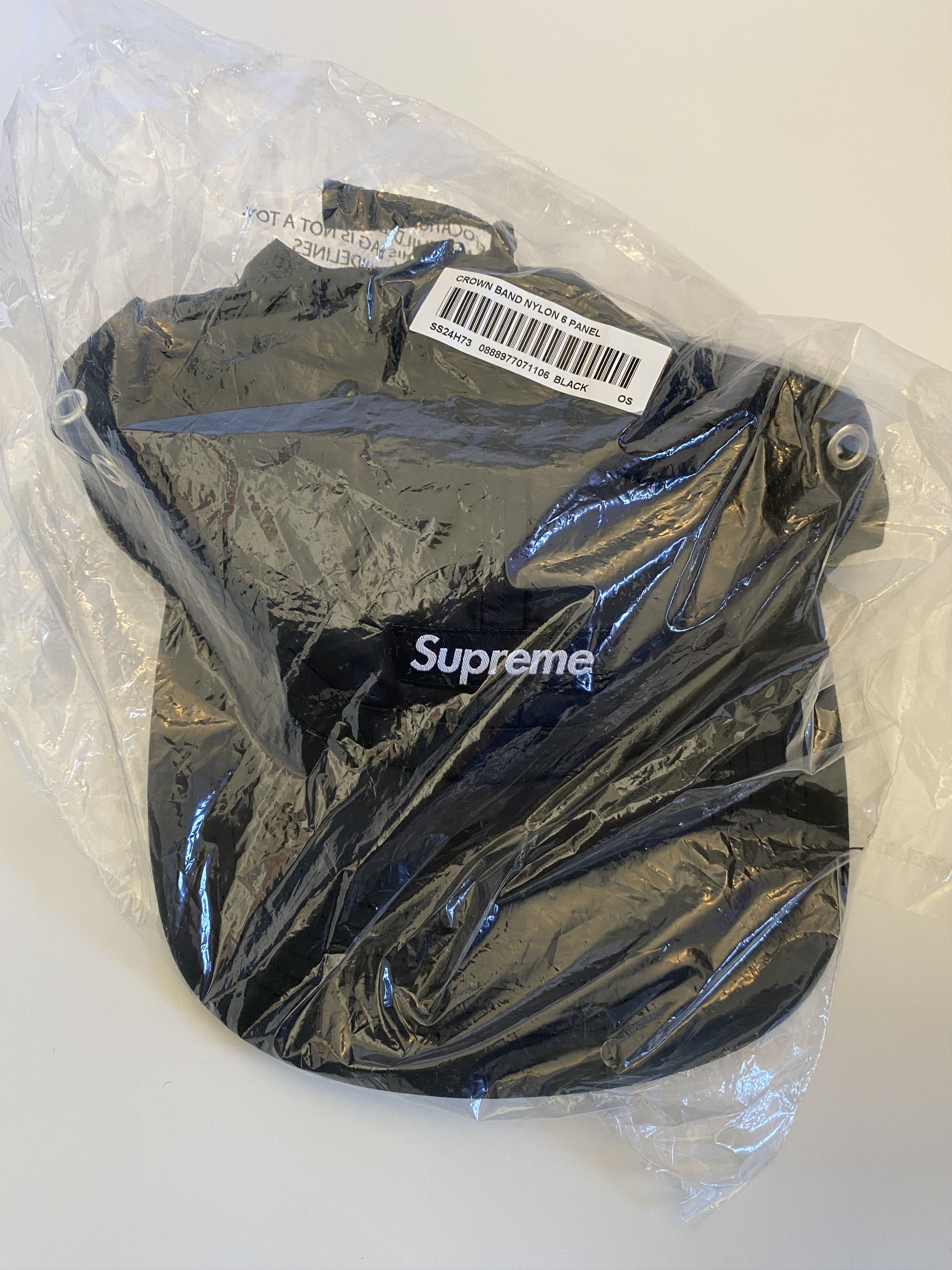 Supreme Supreme Crown Band Nylon 6-Panel - Black Size ONE SIZE - 1 Thumbnail