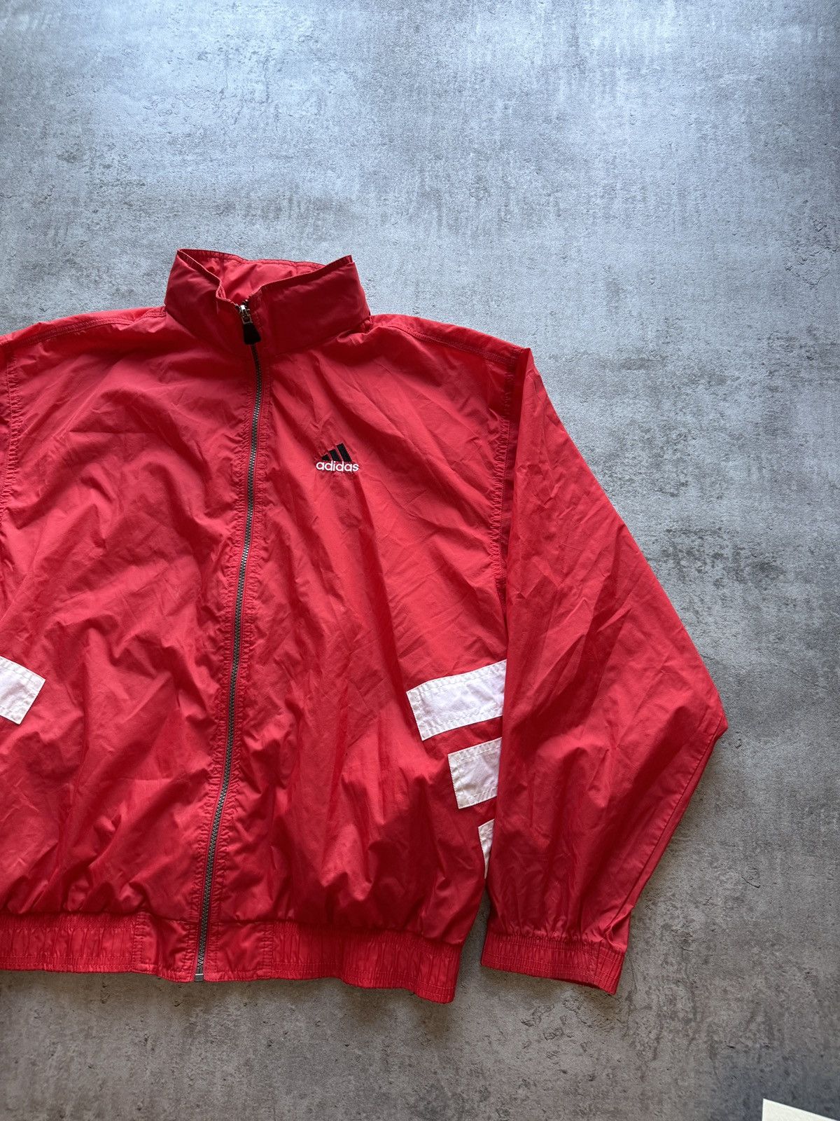 Adidas × Vintage Adidas 90s vintage light jacket boxy logo 3 stripes rap y2k Size US L / EU 52-54 / 3 - 3 Thumbnail