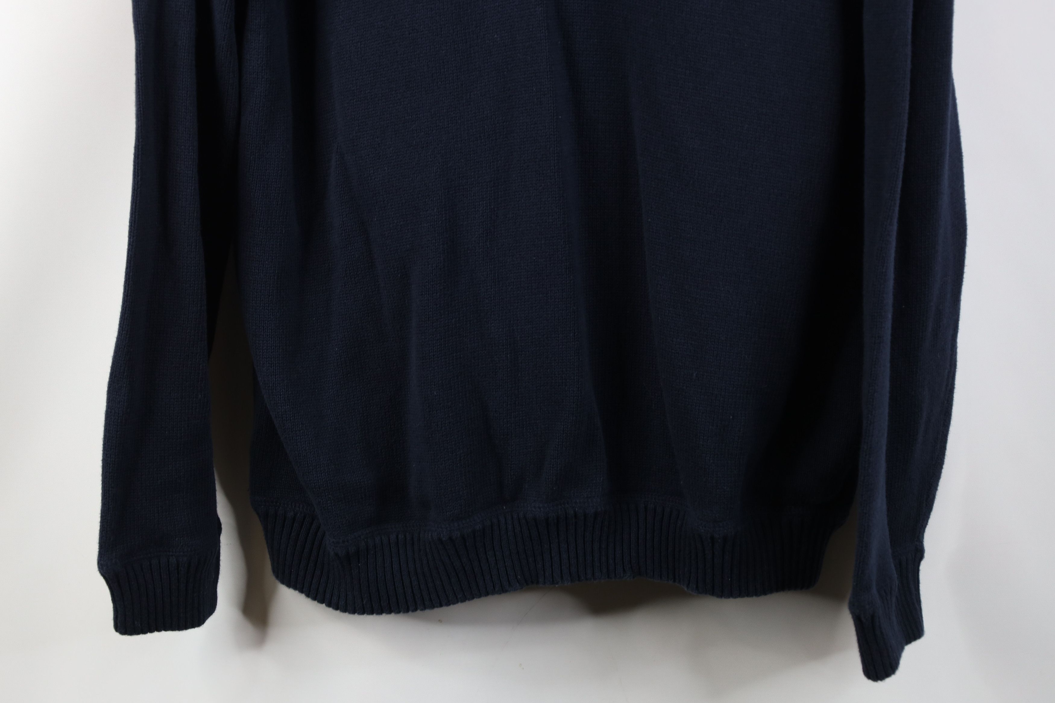 Eddie Bauer Vintage Y2K Eddie Bauer Cotton Knit Henley Sweater Blue Size US L / EU 52-54 / 3 - 3 Thumbnail