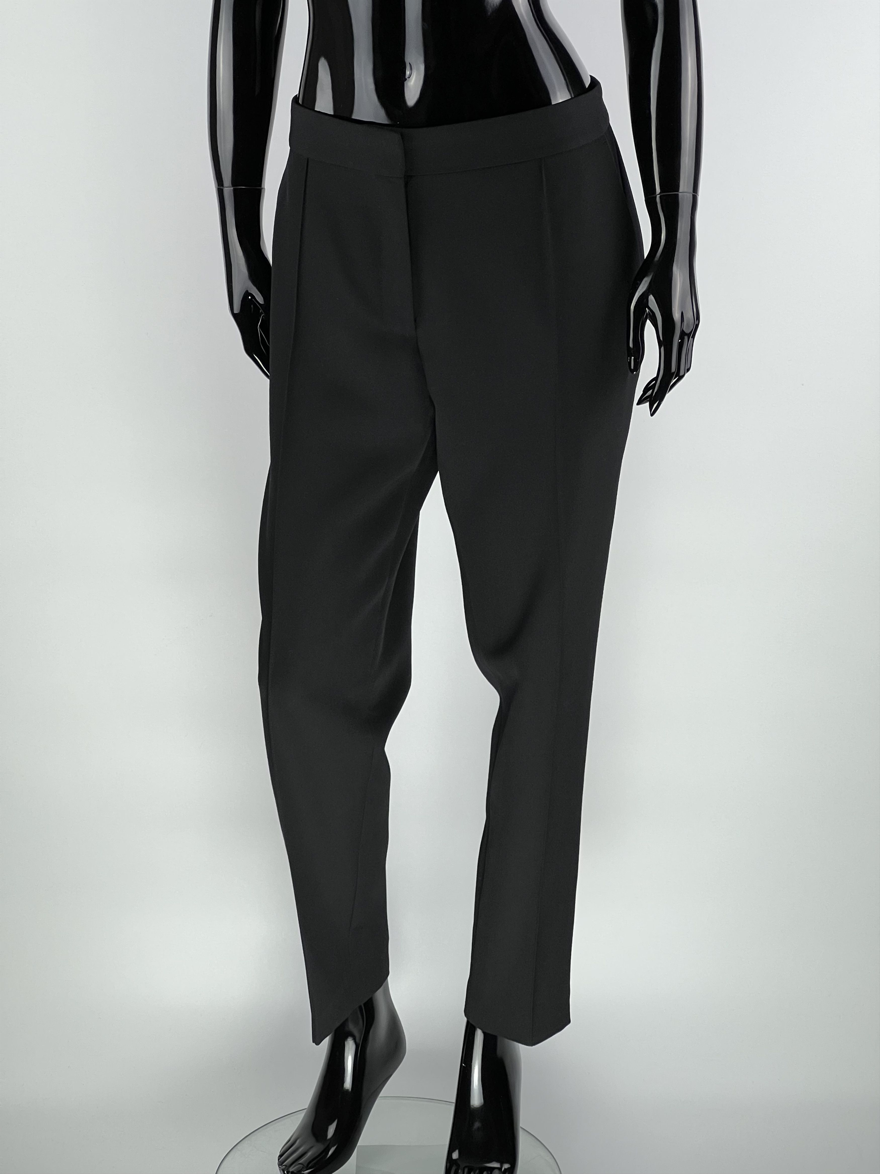 Iro Iro Women's Black Wool Pants Size EU42 Size 34" / US 12 / IT 48 - 1 Thumbnail
