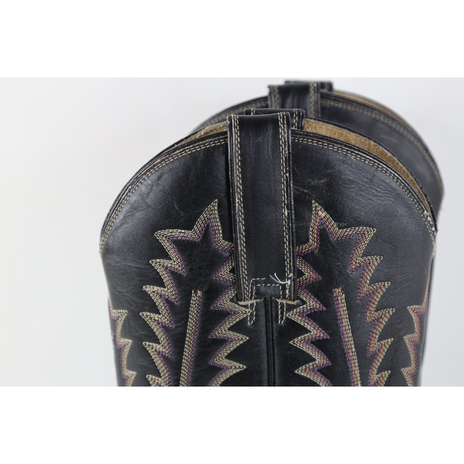 Vintage Vintage 90s Rockabilly Leather Tribal Cowboy Boots Size US 9 / IT 39 - 5 Thumbnail