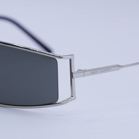 Saint Laurent Paris 🕶️ New Saint Laurent SL606 002 Silver Sunglasses Size ONE SIZE - 4 Thumbnail