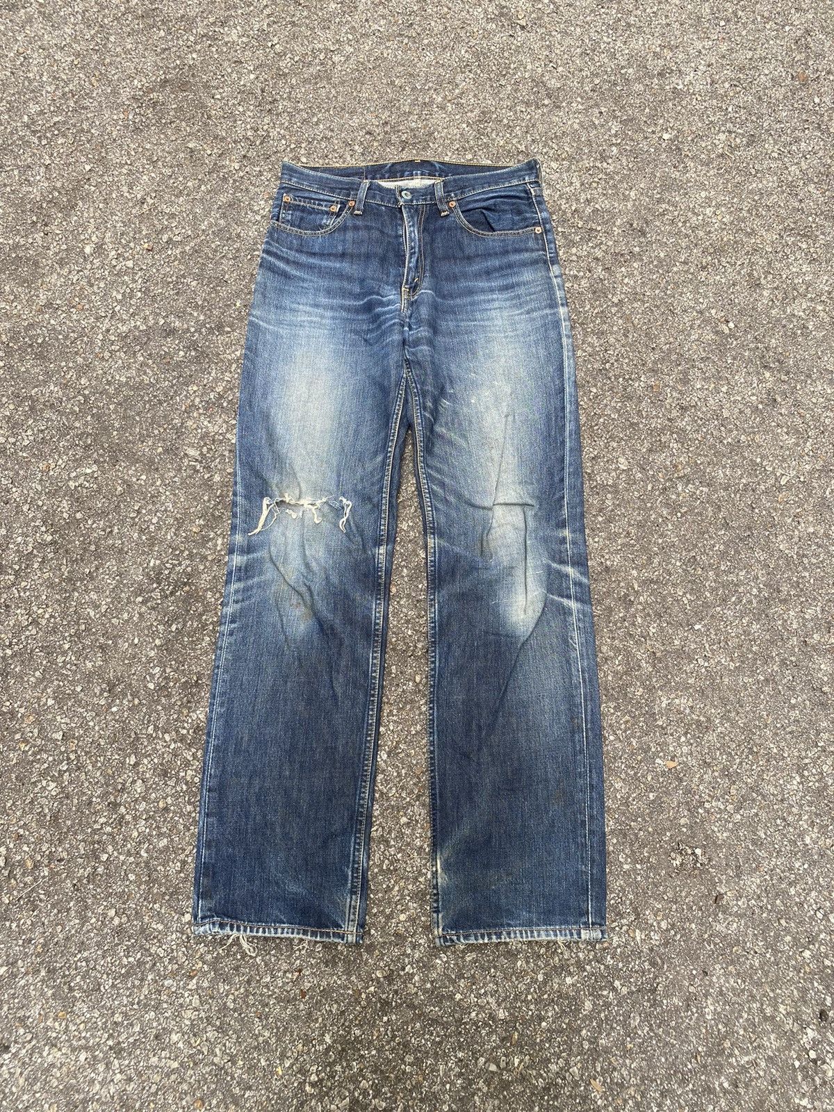Levi's Vintage Levi's 502 Distressed Faded Jeans Non Selvedge Size US 32 / EU 48 - 1 Thumbnail