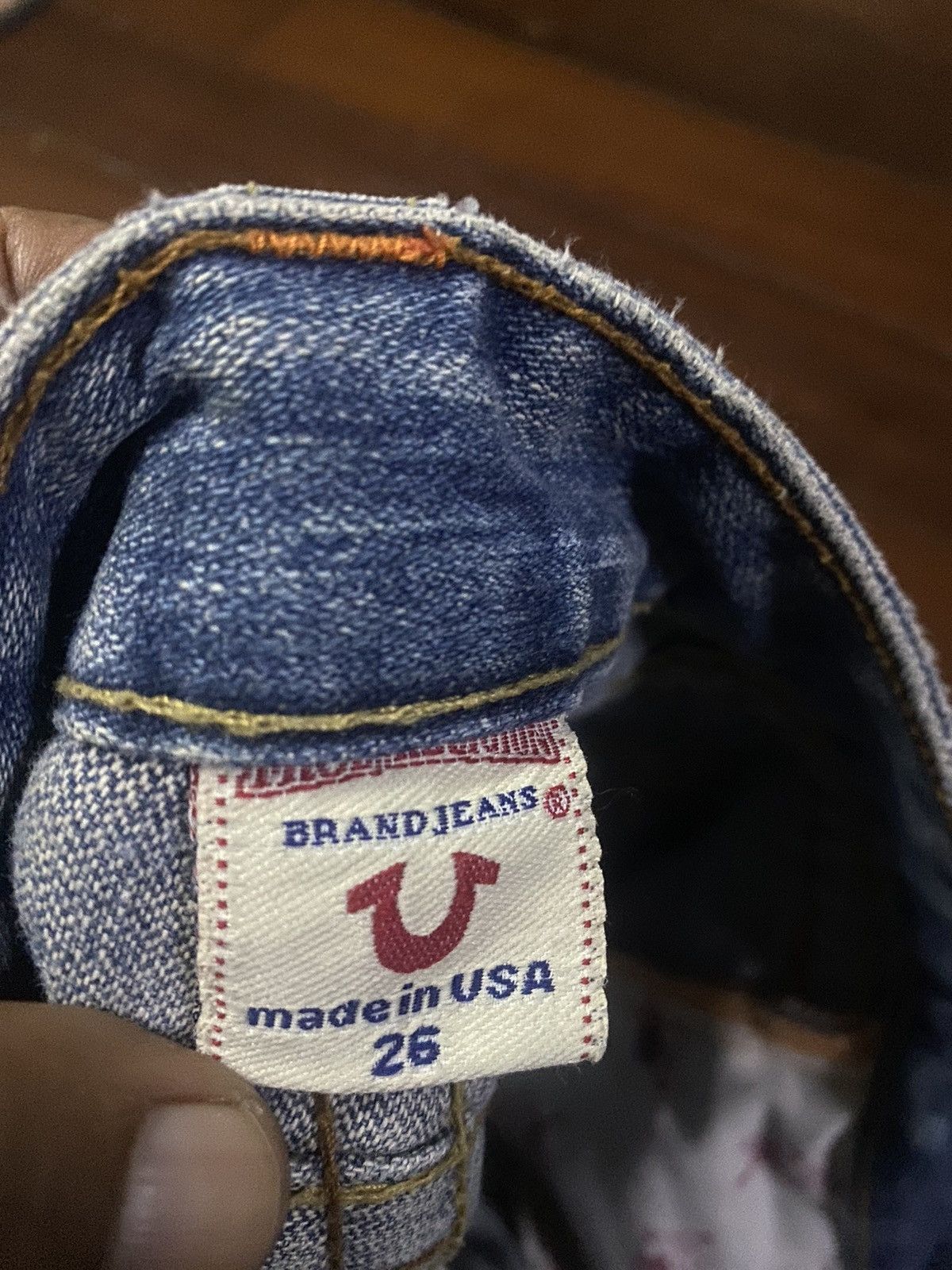 True Religion × Vintage Vintage True Religion Flare Bootcut distressed low rise Size 31" - 21 Thumbnail
