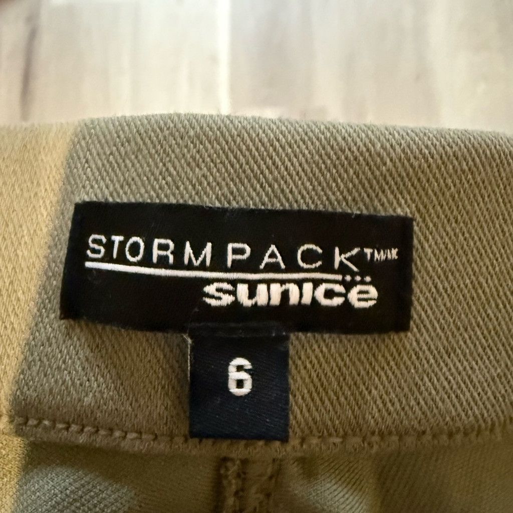 The Unbranded Brand Sunice Green Trousers with Wide Waistband and Tapered Fit Size 28" / US 6 / IT 42 - 3 Thumbnail