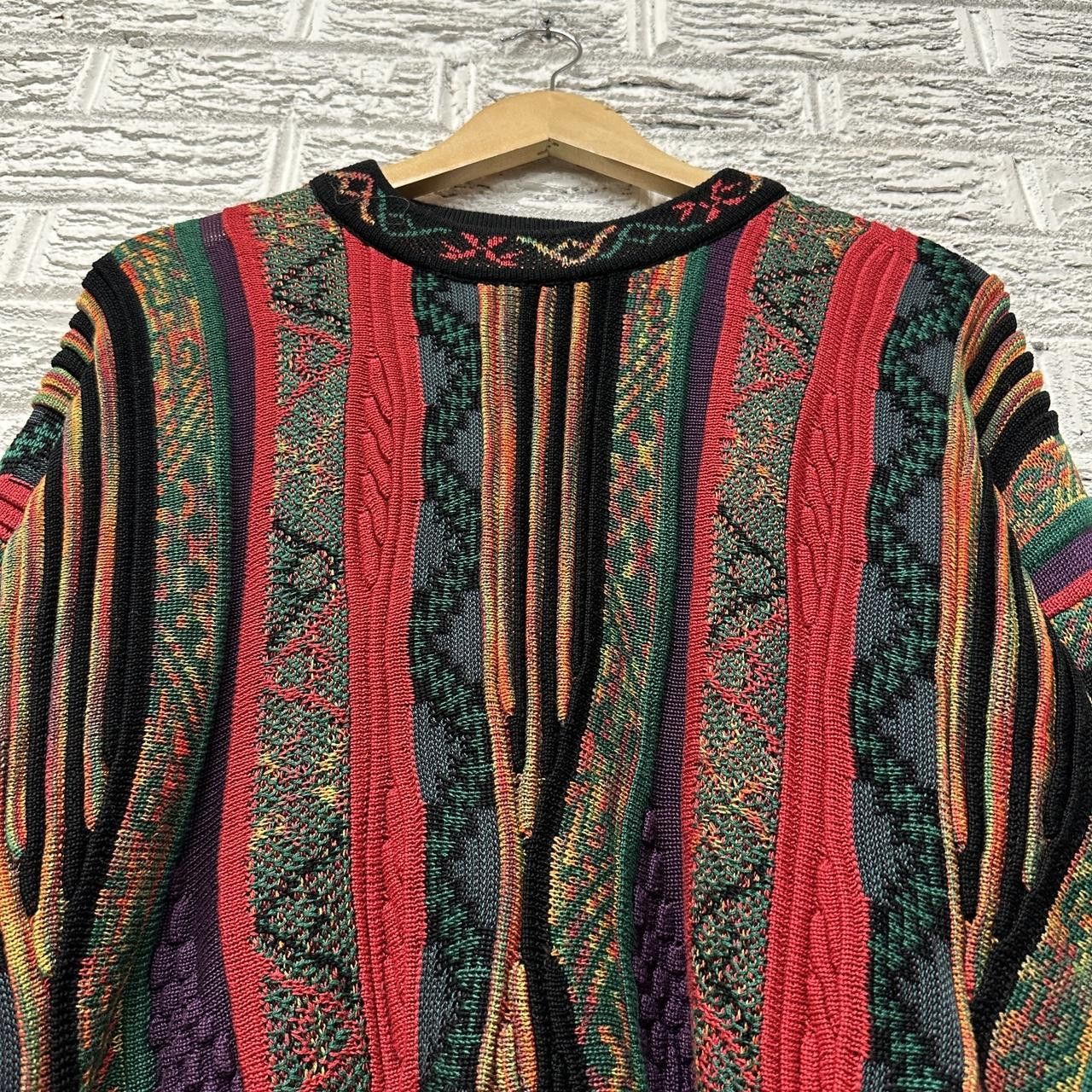 Outlet Vintage 90s Norm Thompson 3D Tundra Oversized Grandpa Sweater Coogi Style