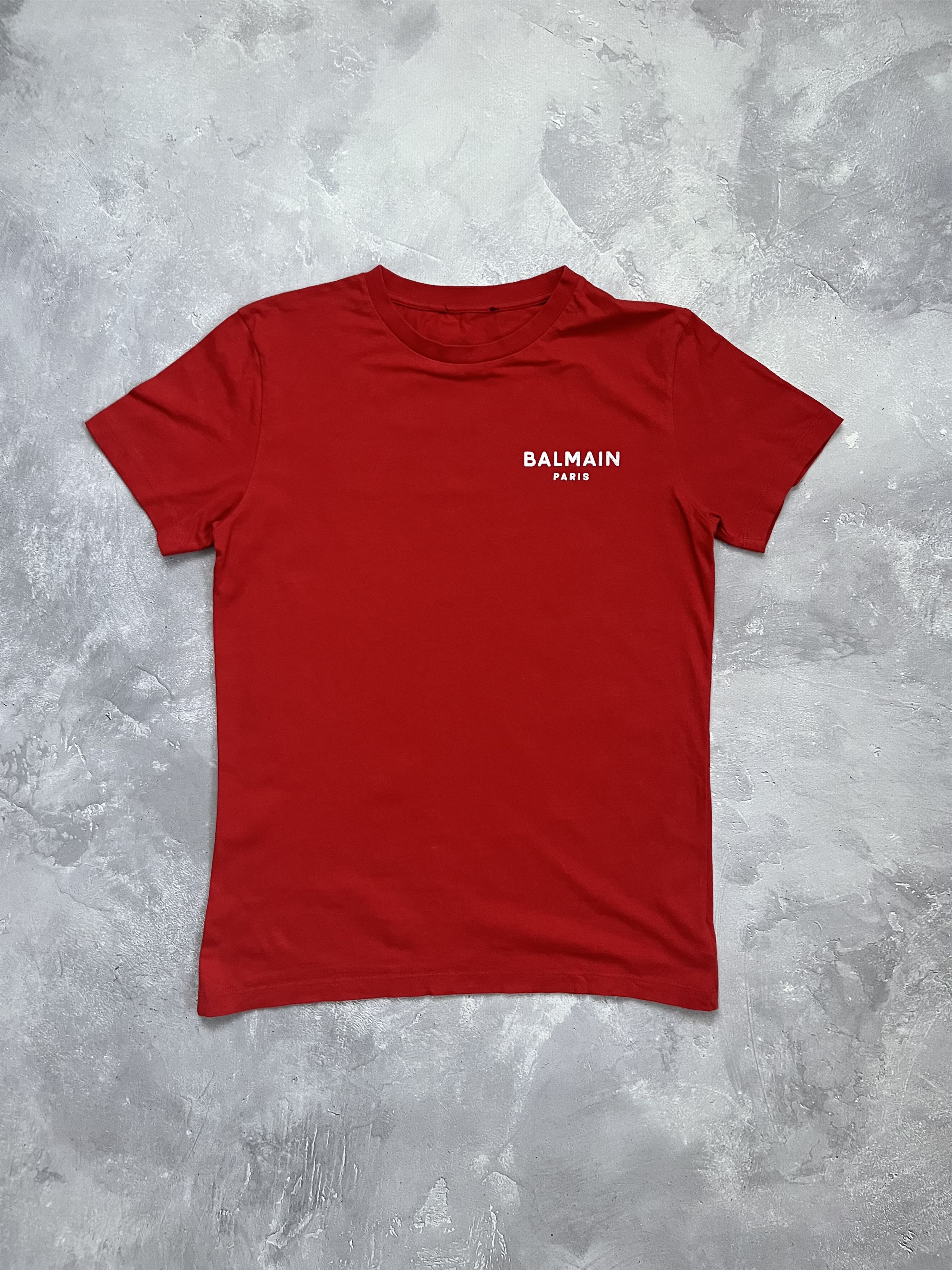 Balmain BALMAIN T-Shirt Red Women Small Logo Size S / US 4 / IT 40 - 1 Thumbnail