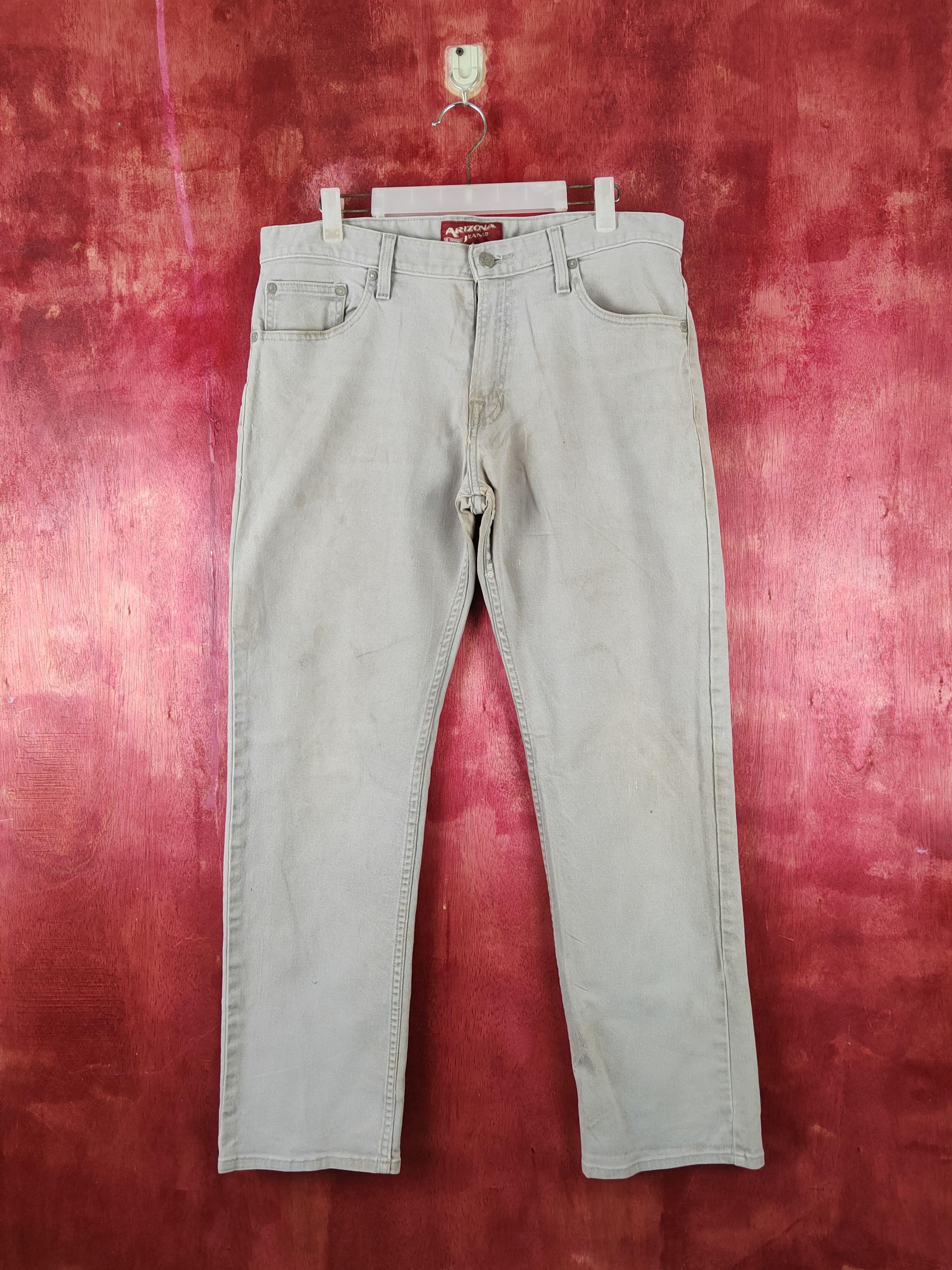 image of Arizona Jean Company x Vintage Arizona Gray Distressed Ripped Jeans S2393 in Grey, Men's (Size 34)