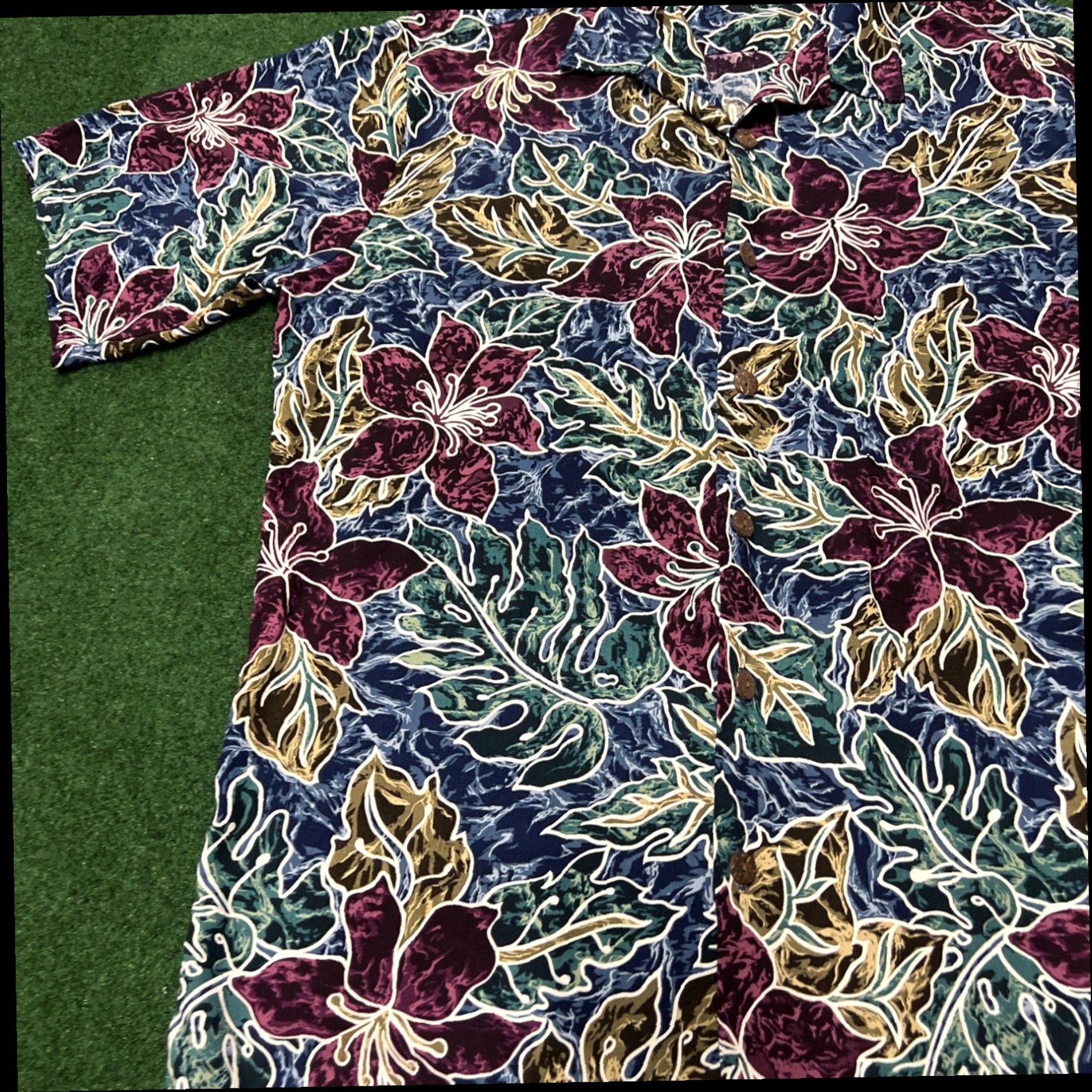 Hilo Hattie HILO HATTIE HAWAIIAN Shirt, M Vintage 90s Made In Hawaii Beach Summer Size US M / EU 48-50 / 2 - 2 Thumbnail