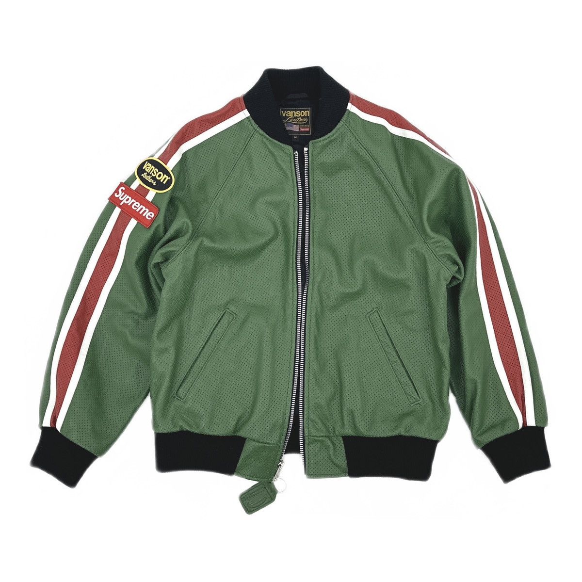 Supreme × Vanson Leathers Supreme Vanson Leathers Perforated Bomber Jacket. Size US M / EU 48-50 / 2 - 1 Thumbnail