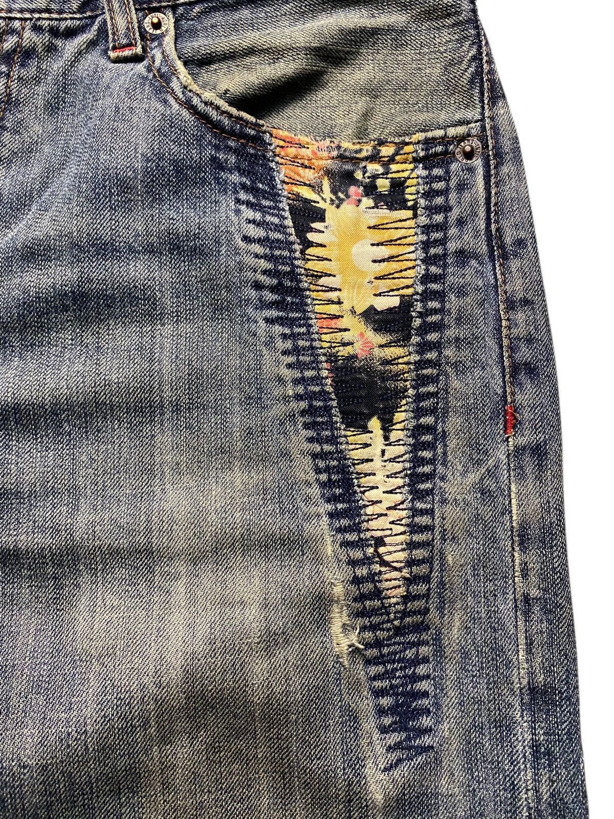 Japanese Brand Vintage Japanese Brand Embroidery Distressed Baggy Jeans Size US 32 / EU 48 - 12 Thumbnail