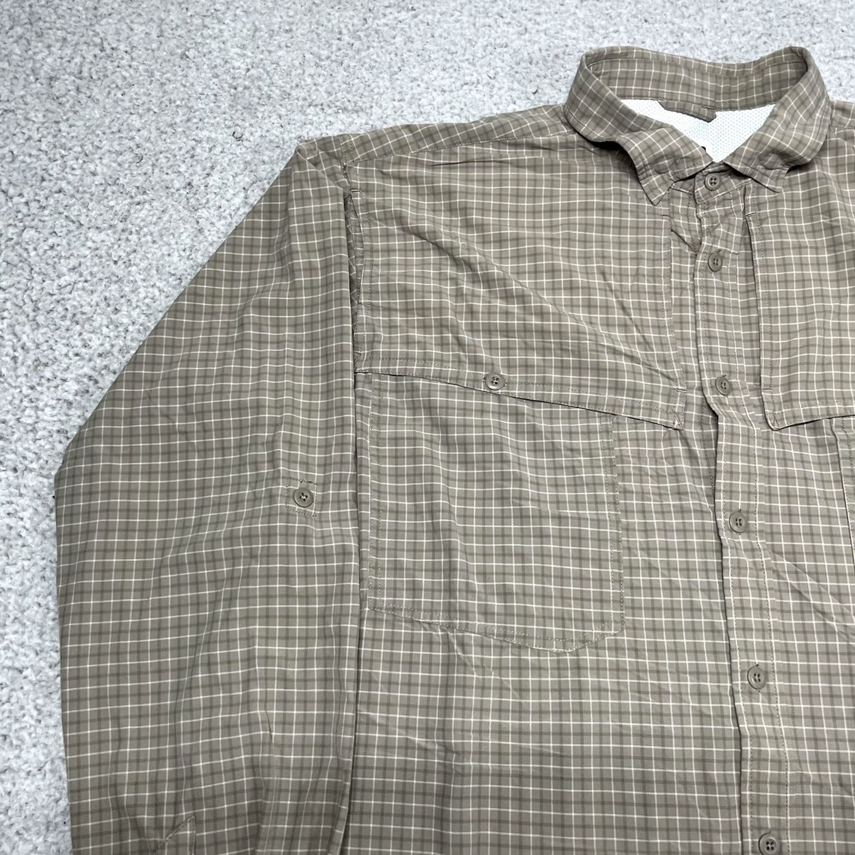 Mountain Khakis Mountain Khakis Shirt Mens XL Brown Plaid Button-Down Lightweight Vented Cotton Nylon Spandex Size US XL / EU 56 / 4 - 5 Thumbnail