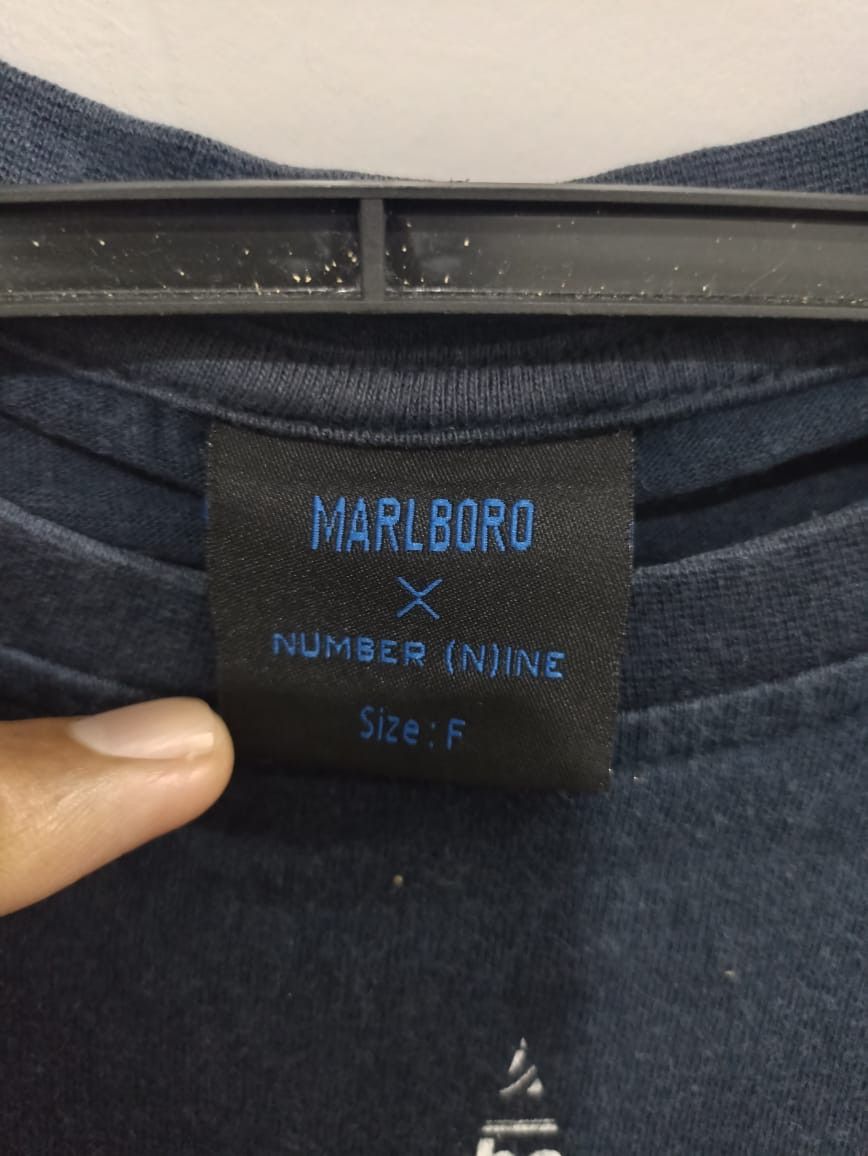 Number (N)ine Vintage Marlboro x Number Nine Blue Tshirt Size US L / EU 52-54 / 3 - 3 Thumbnail