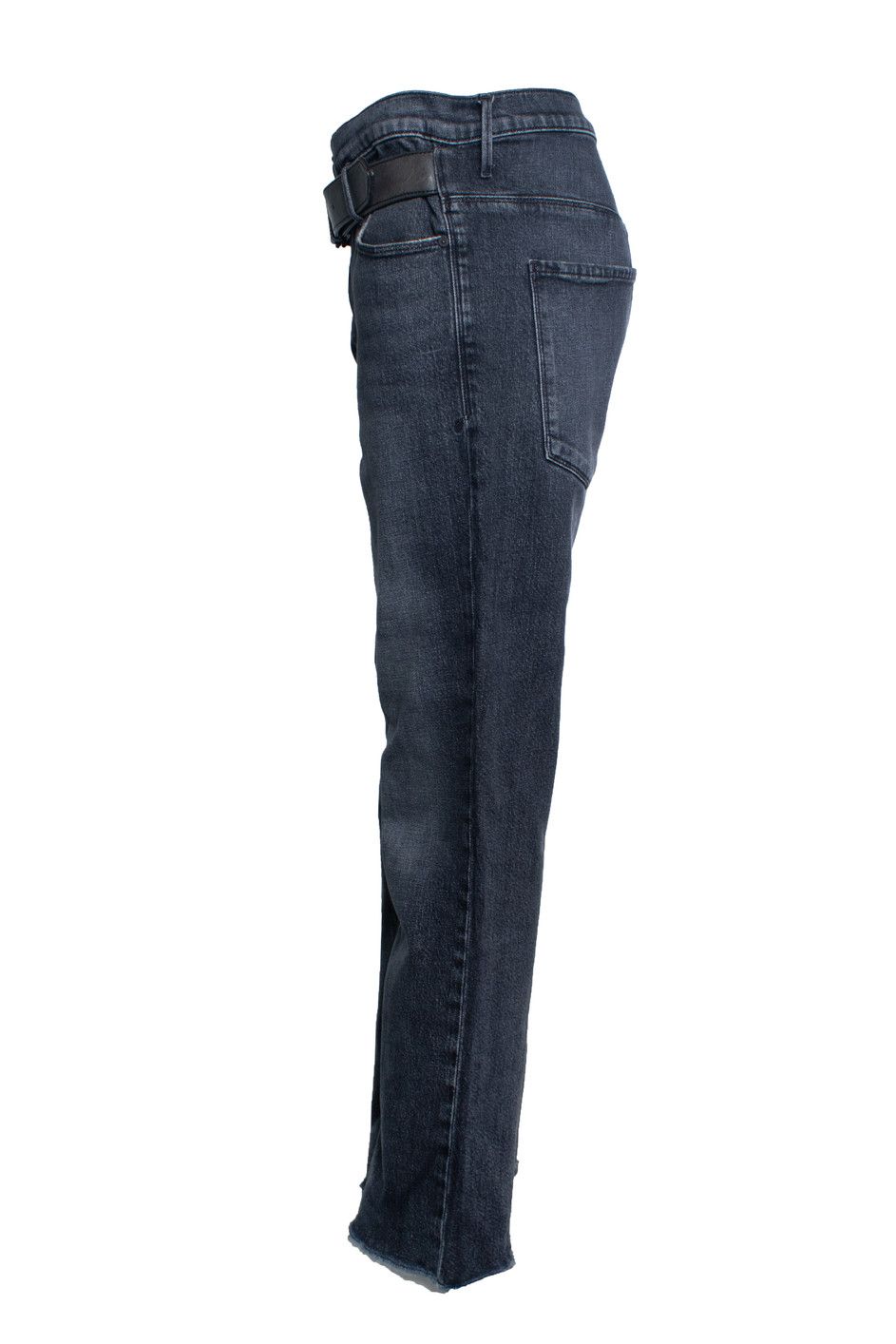Rta RtA, black wide leg jeans with belt Size 28" / US 6 / IT 42 - 2 Thumbnail