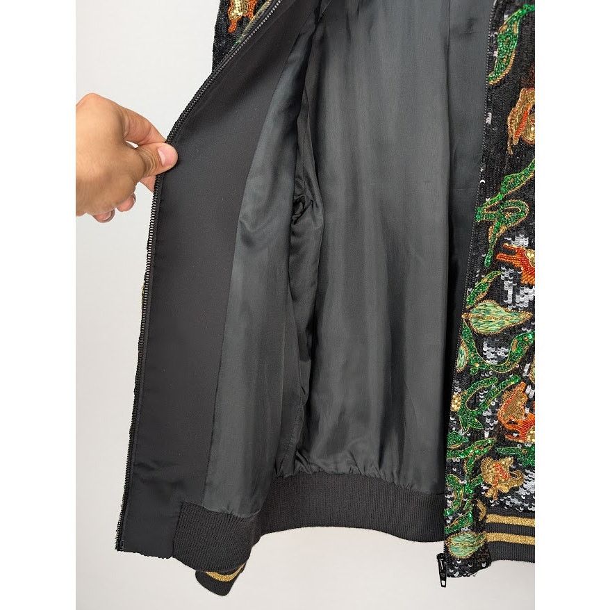 Celine o1rshd1 Teddy Souvenir Jacket Dark Flower in Multicolor Size US M / EU 48-50 / 2 - 13 Thumbnail