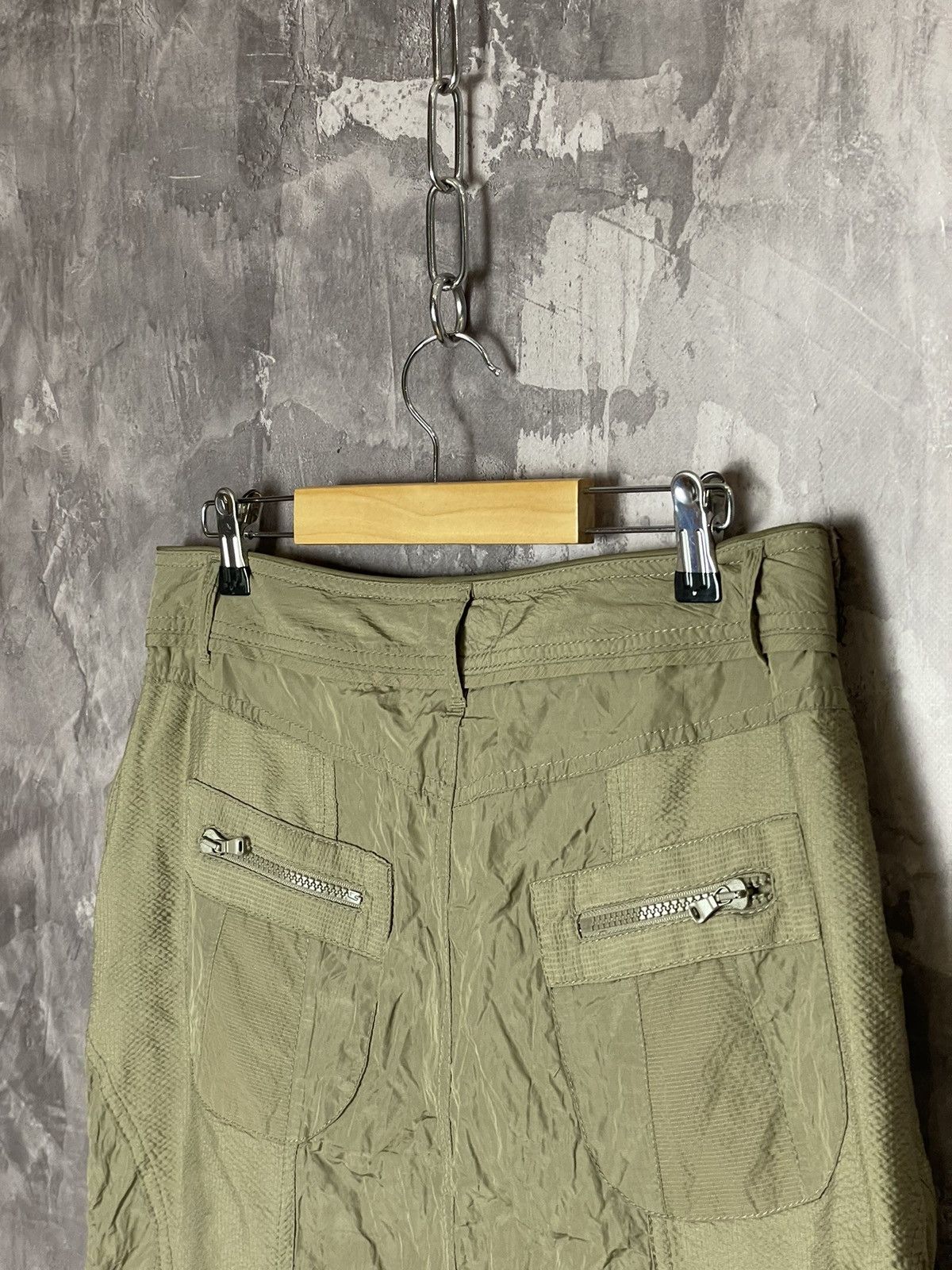 Japanese Brand × Vintage VINTAGE JAPANESE STYLE NYLON MID SKIRT Size 35" - 10 Thumbnail