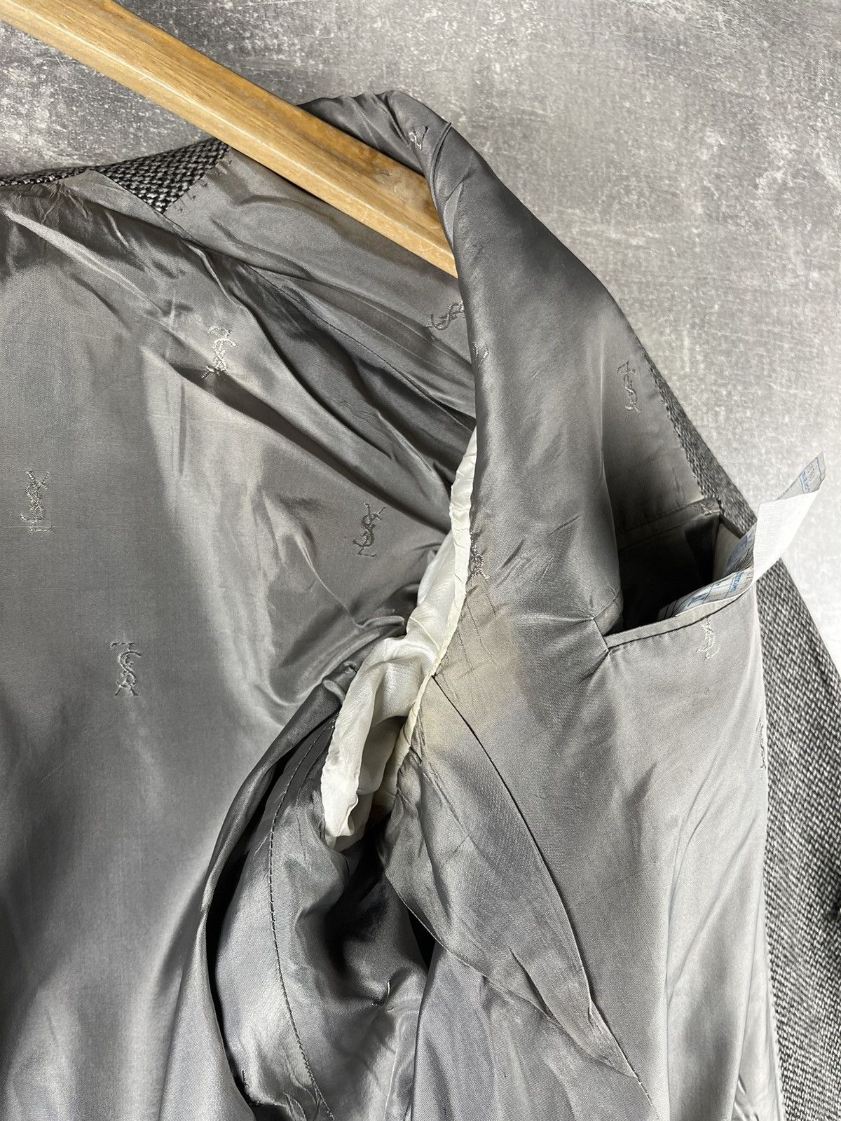 Yves Saint Laurent Yves Saint Laurent Rive Gauche Wool Cashmere Blazer Jacket Size 52R - 11 Thumbnail
