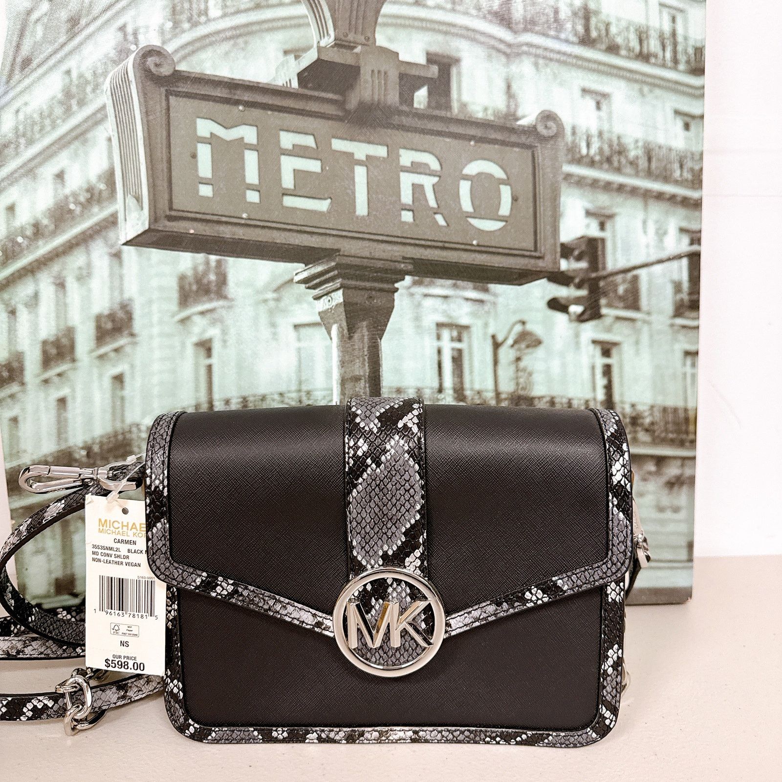 Michael Kors MICHAEL KORS 35S3SNML2L CARMEN MEDIUM FLAP SHOULDER Size ONE SIZE - 1 Thumbnail