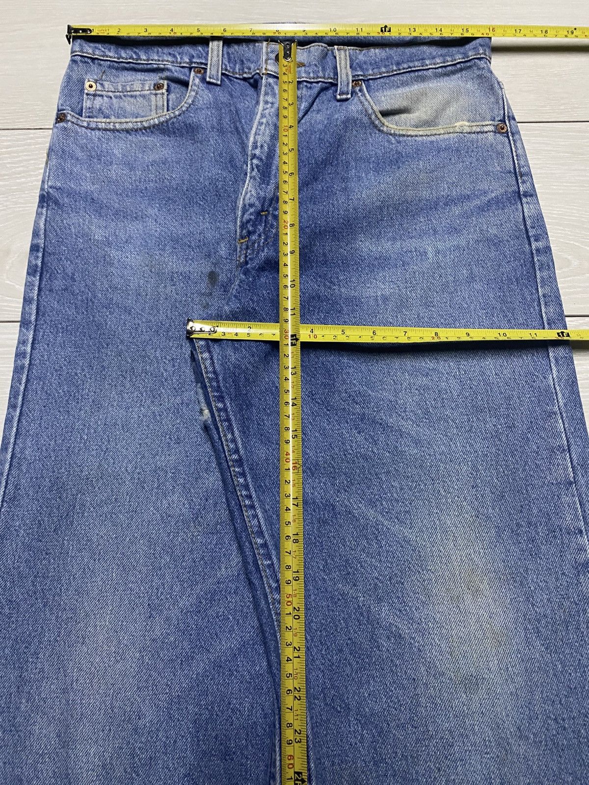 Levi's Vintage Levis 510 Blue Wash Distressed Jeans Size US 32 / EU 48 - 13 Thumbnail