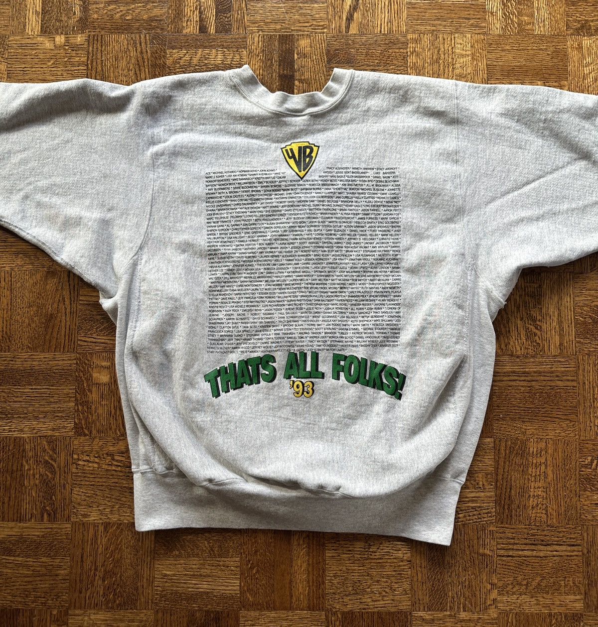 Vintage Vintage 90s Warner Brothers Graphic Crewneck Sweatshirt Size US XL / EU 56 / 4 - 2 Thumbnail