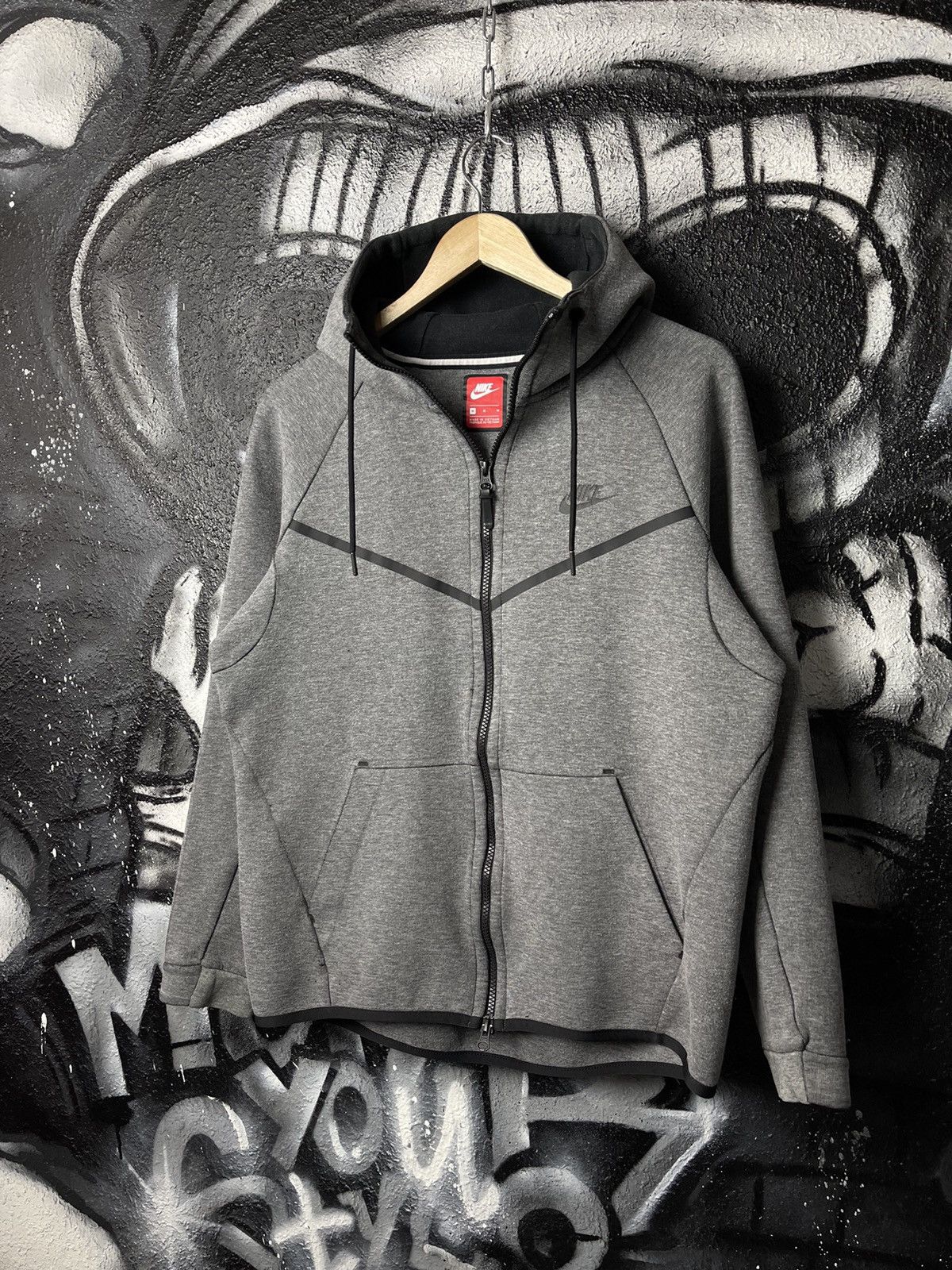 Nike Nike Tech Fleece Grey Windrunner Full Zip Hoodie Size Medium Size US M / EU 48-50 / 2 - 1 Thumbnail