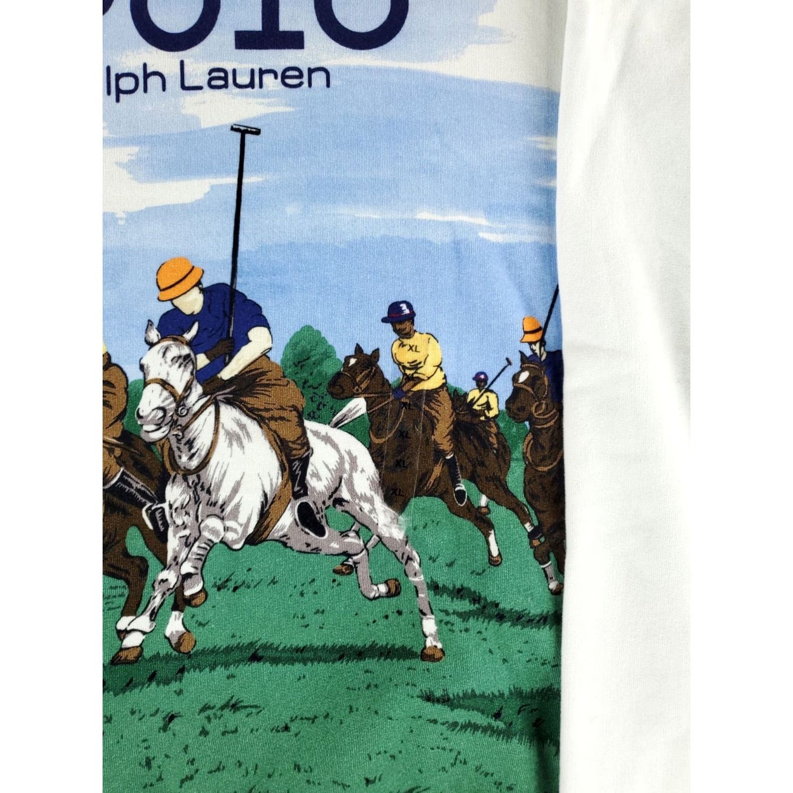 Polo Ralph Lauren Polo Ralph Lauren Hoodie AOP Polo Match White XL Mens NWT Size US XL / EU 56 / 4 - 2 Thumbnail