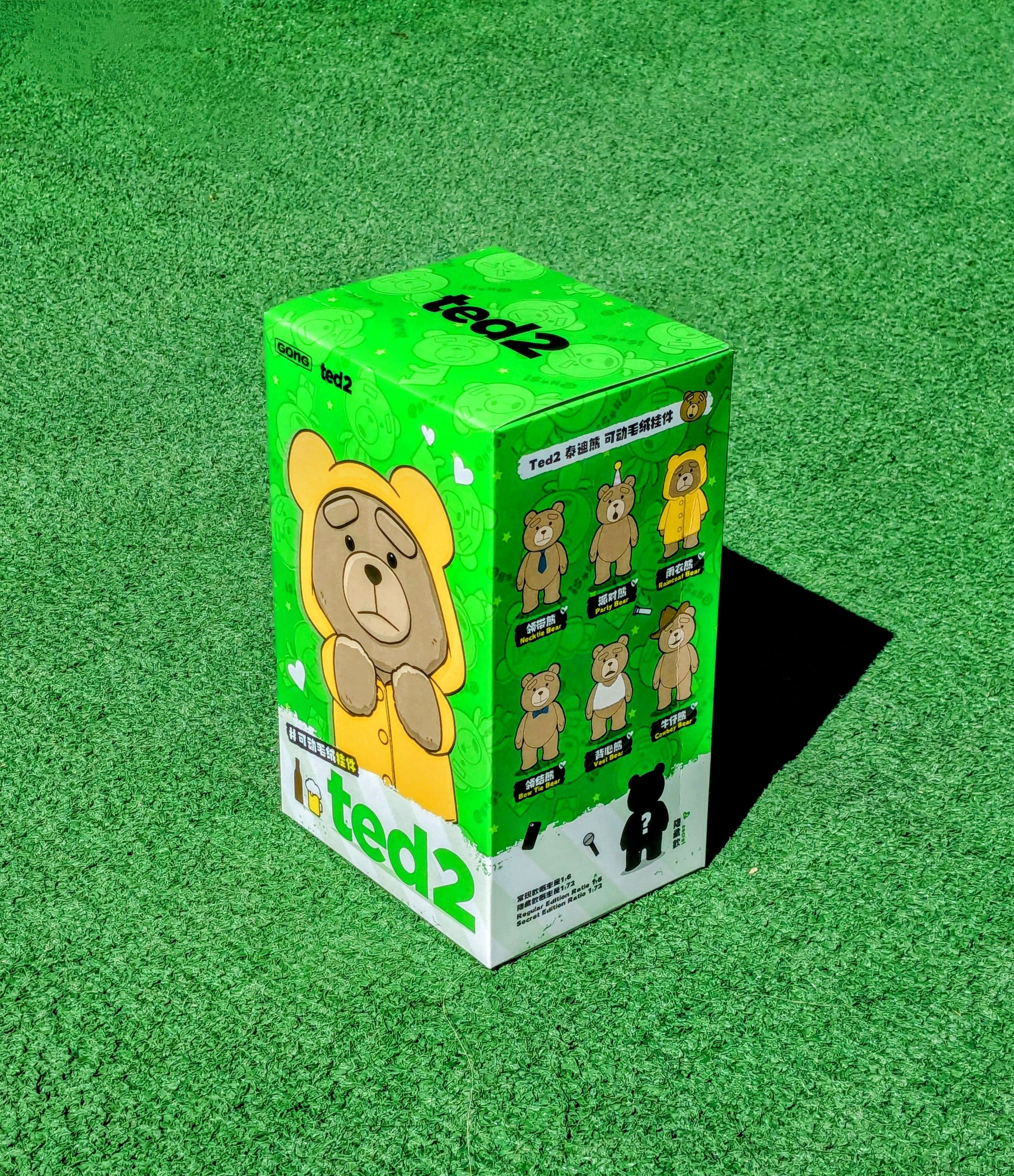 POP MART POPMART GONG Ted 2 Posable Plush Bear Keychain Blind Box Size ONE SIZE - 1 Thumbnail