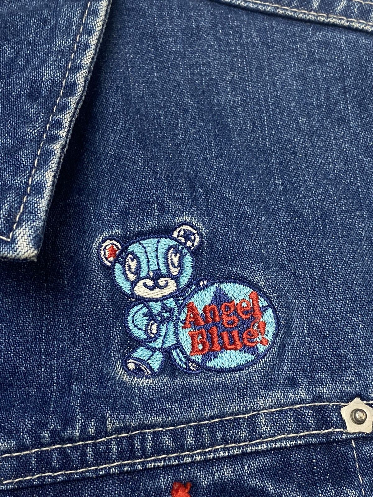 Angel Blue 2000s Angel Blue - Teddy Bear Denim Jacket Size US M / EU 48-50 / 2 - 7 Thumbnail