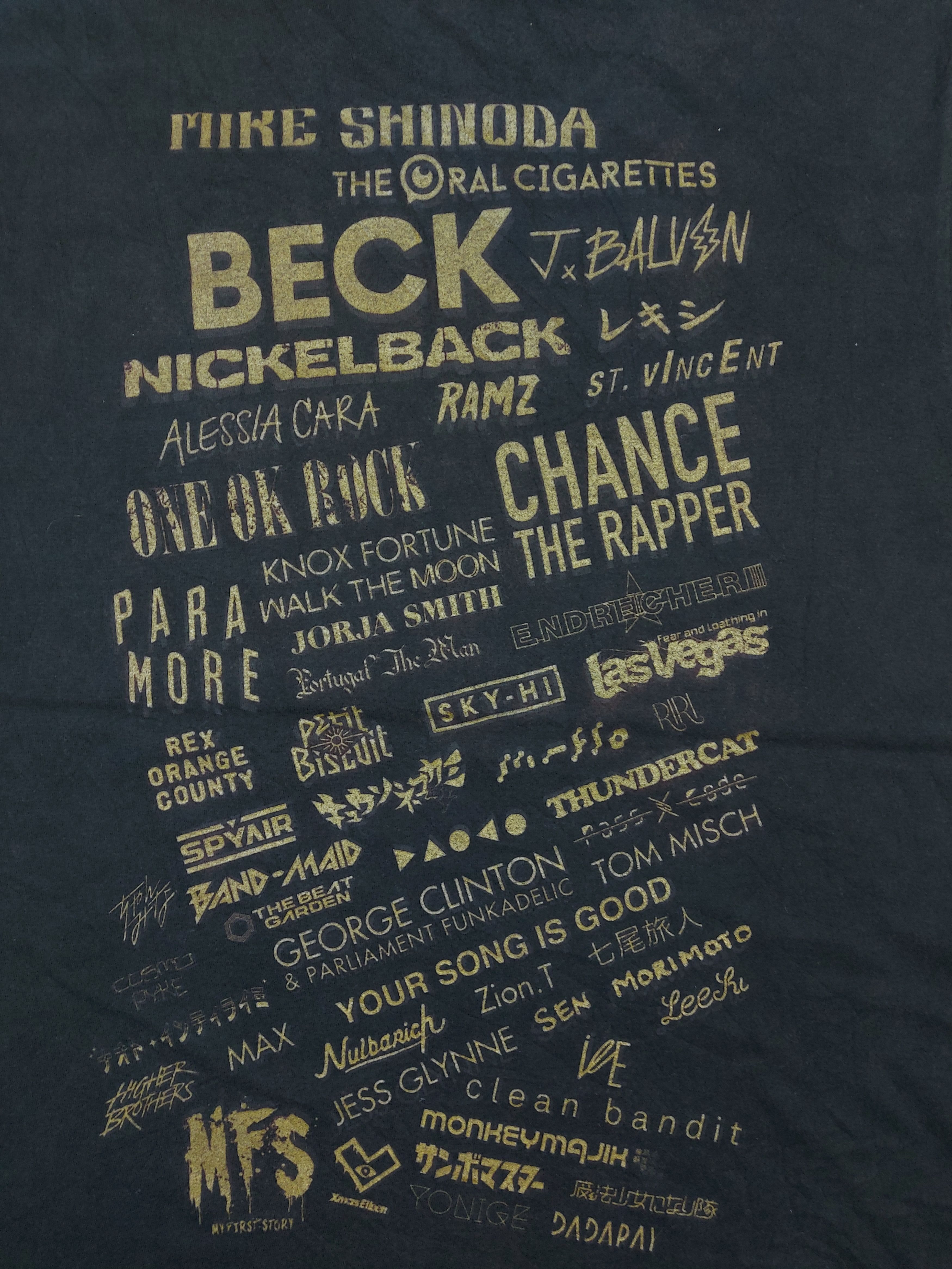 Band Tees × Japanese Brand Summer Sonic Music Festival 2018 Japan Double-Sided TEE Size US L / EU 52-54 / 3 - 11 Thumbnail