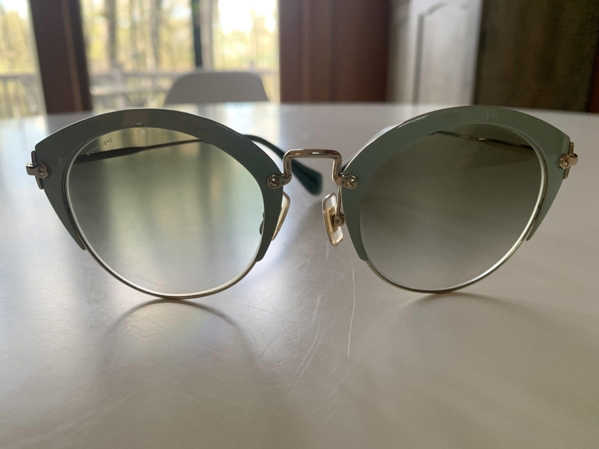 Miu Miu Miu Miu Low Bridge Cat Eye Gradient Sunglasses Size ONE SIZE - 2 Thumbnail