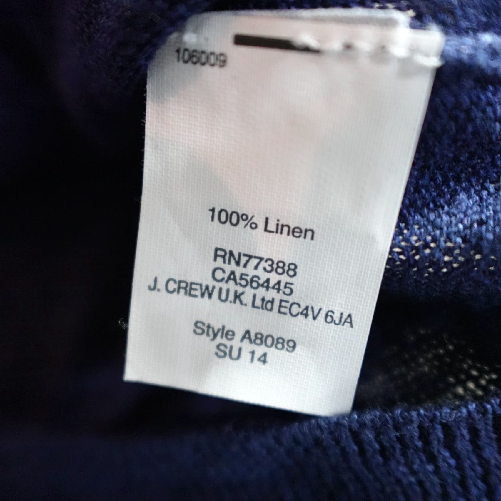 J.Crew VINTAGE J.Crew Sweater Raglan Sleeve Solid 100% Linen Crew Neck Small Blue Womens Pullover Short Description: Flaw Free Shoes Next Business Day Size S / US 4 / IT 40 - 4 Thumbnail