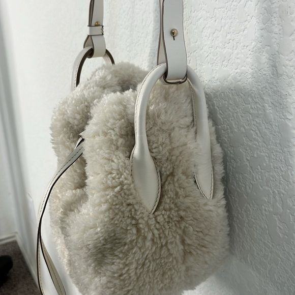 Robert Clergerie Clergerie Paris Brooklyn Mini Bucket Bag Drawstring, White S Size ONE SIZE - 3 Thumbnail