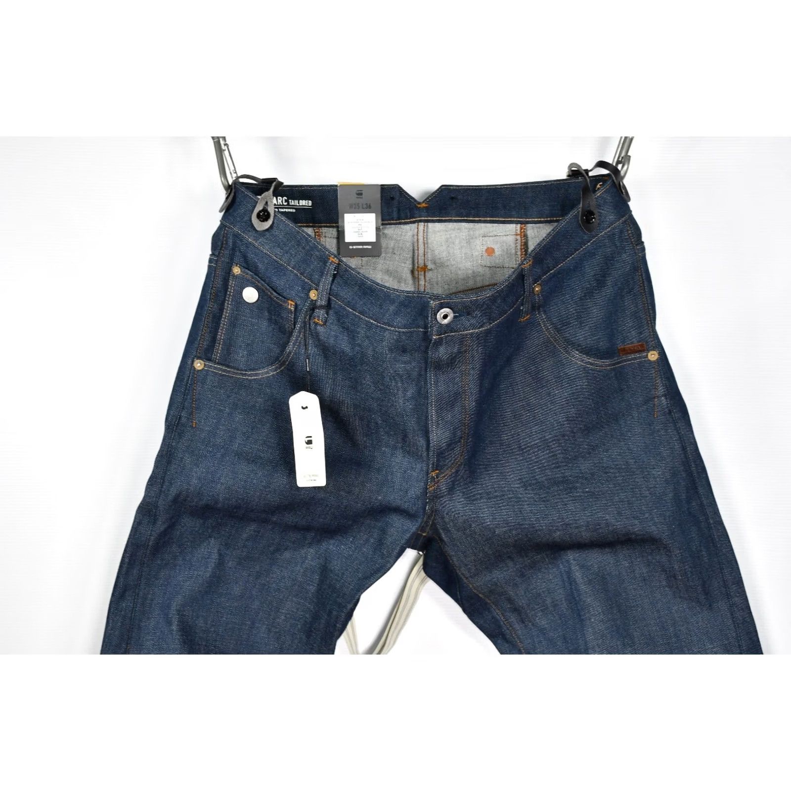 G-Star G-Star Arc 3D Tapered Tailored Braces Jeans VERDE Mens Denim W35/L36 Size US 35 - 3 Thumbnail