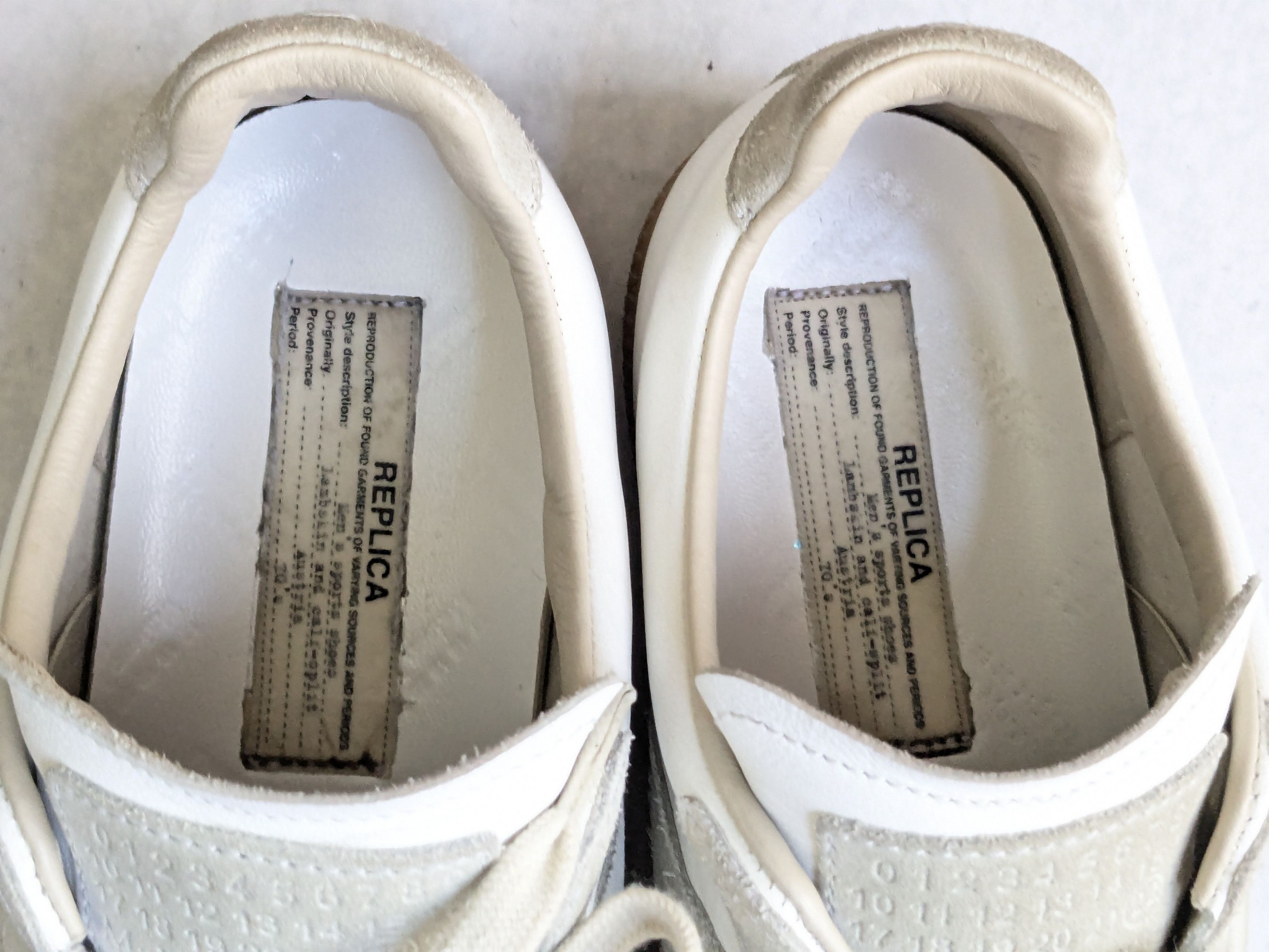 Maison Margiela Maison Margiela Replica GAT White Gray 9 42 Low Tops Size US 9 / EU 42 - 8 Thumbnail