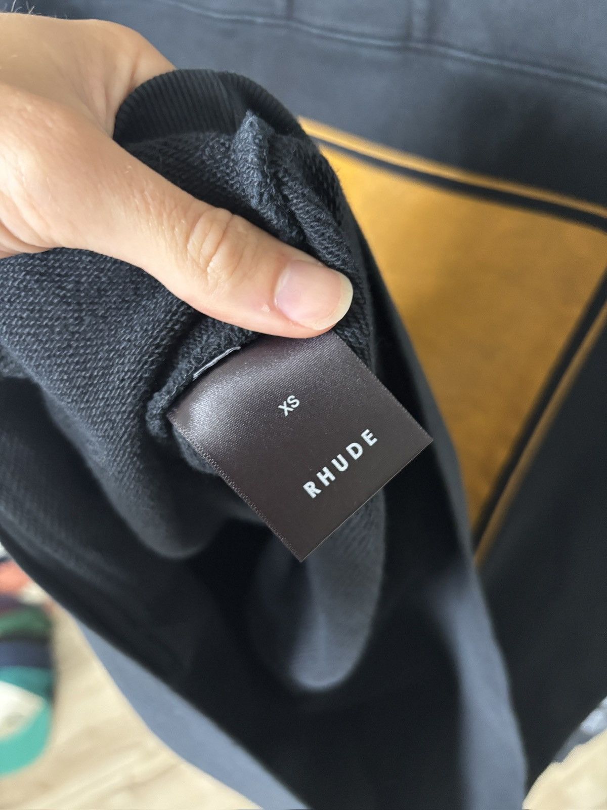 Rhude RHUDE | MOONLIGHT LOGO HOODIE BLACK Size US M / EU 48-50 / 2 - 8 Thumbnail