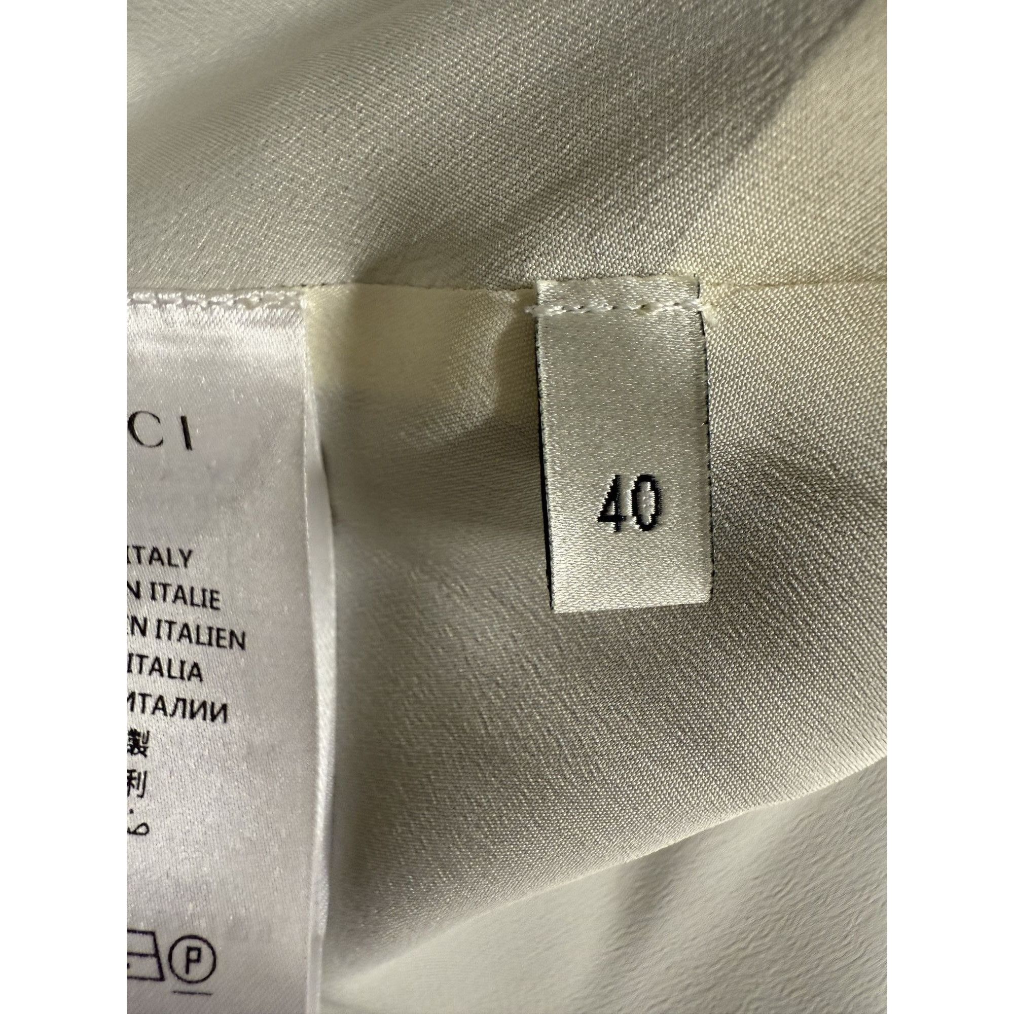 Gucci Gucci Womens Black & White Short-Sleeve Button-Up Blazer Dre Size S / US 4 / IT 40 - 5 Thumbnail