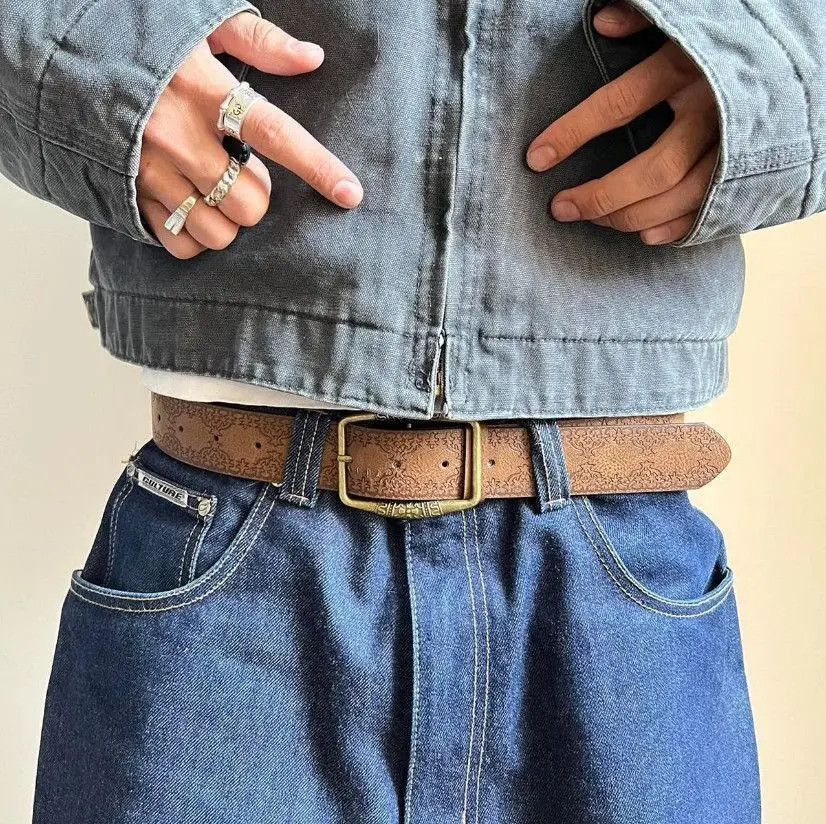 Cowboy Equipment × Vintage vintage style brown american western floral rustic boho belt Size ONE SIZE - 3 Thumbnail
