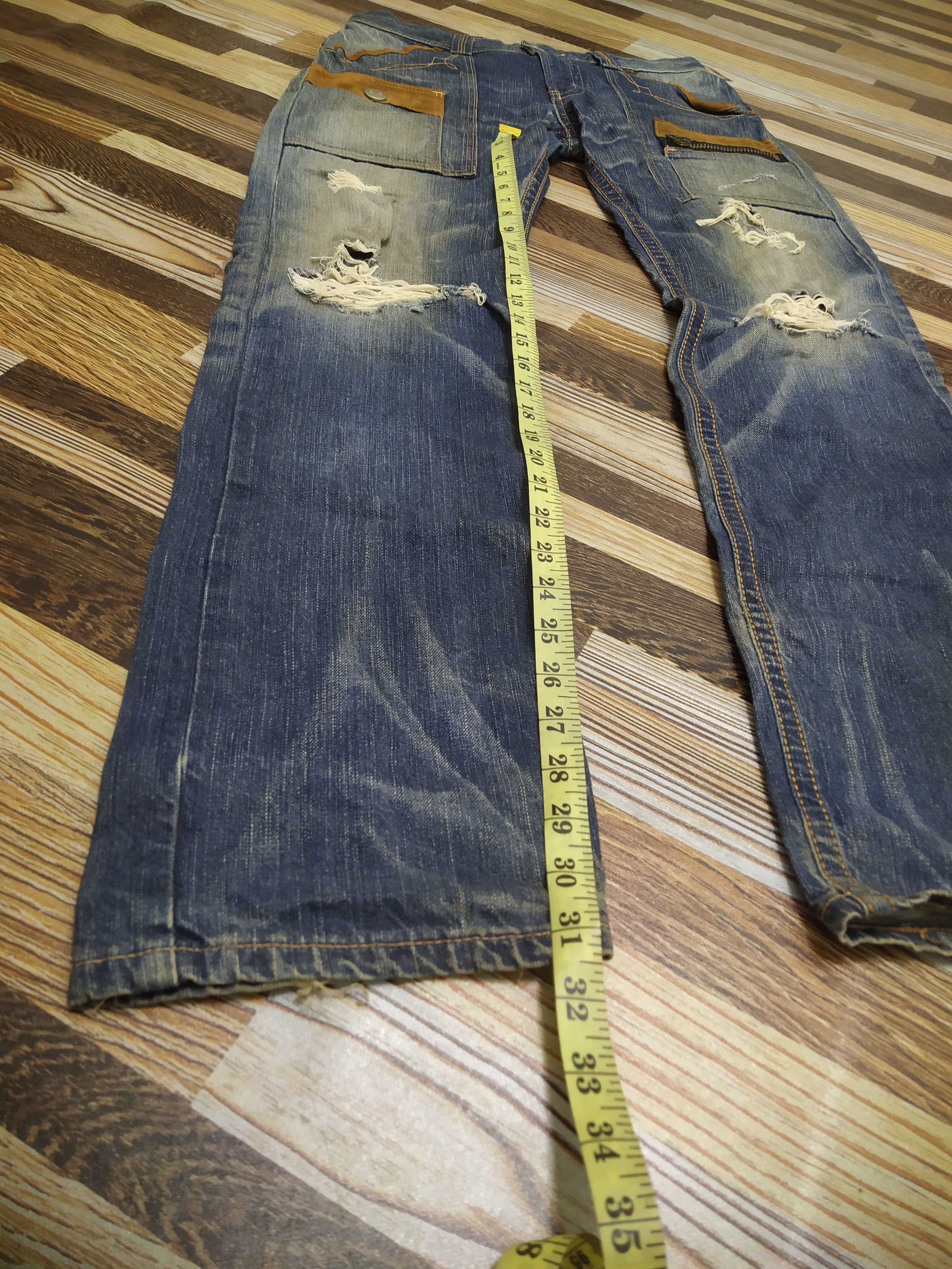 Edwin EDWIN XV "Exclusive Vintage" Distressed Wester Jeans Size US 31 - 16 Thumbnail