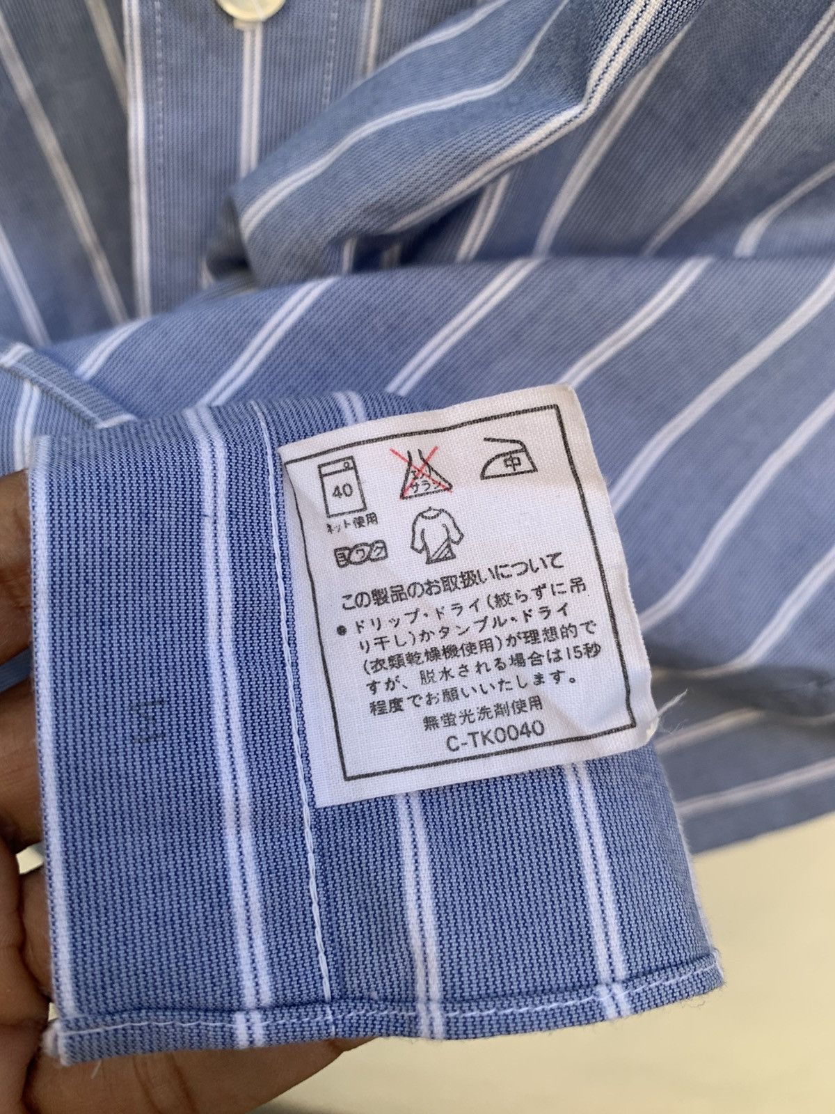 Kansai Yamamoto Vintage kansai man by kansai yamamoto pin striped shirts Size US M / EU 48-50 / 2 - 6 Thumbnail