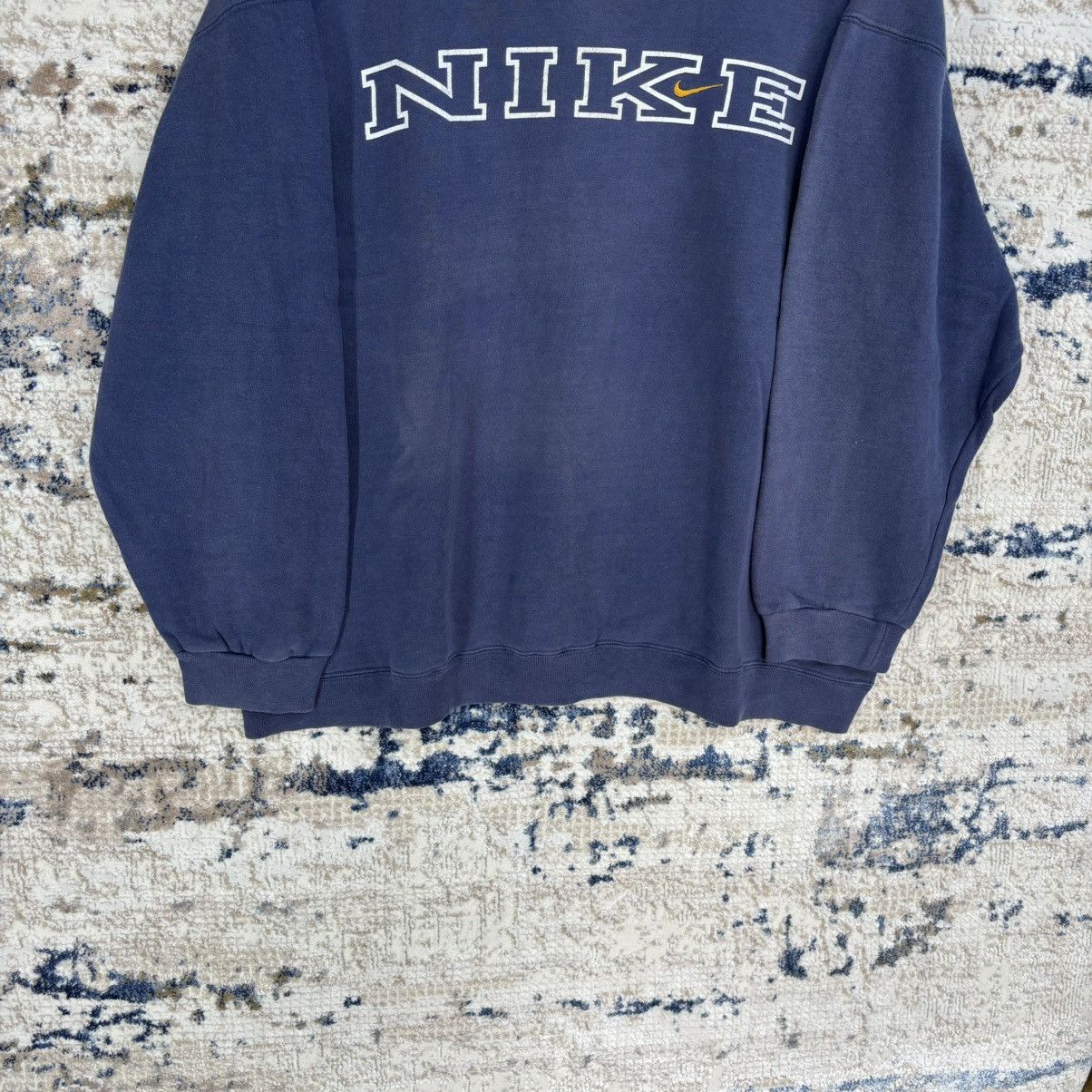 Nike × Vintage VINTAGE 90s NIKE BIG LOGO CREW NECK SWEATSHIRT Size US L / EU 52-54 / 3 - 8 Thumbnail